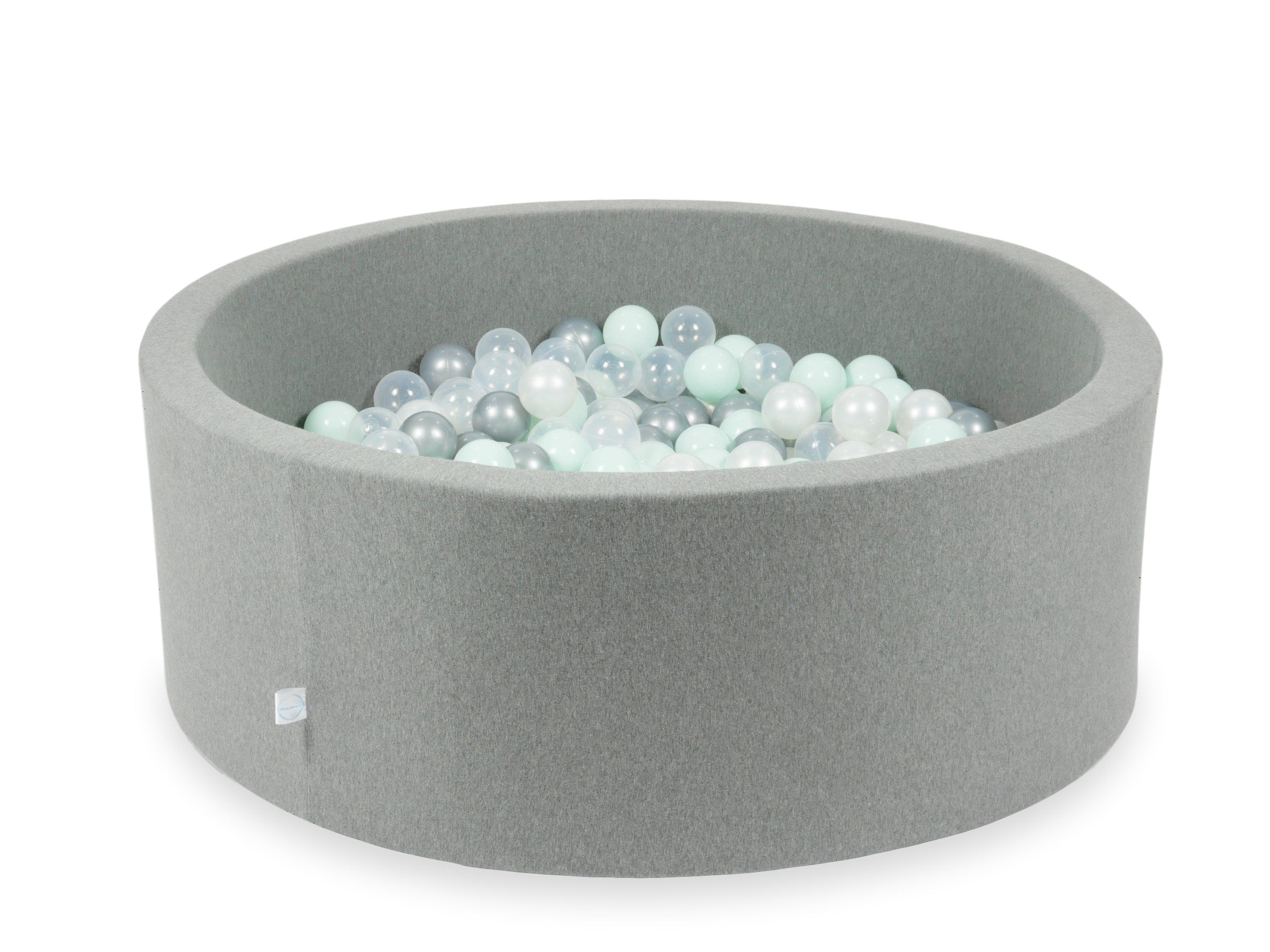 Gray ball pit 110x40 cm with 500 balls