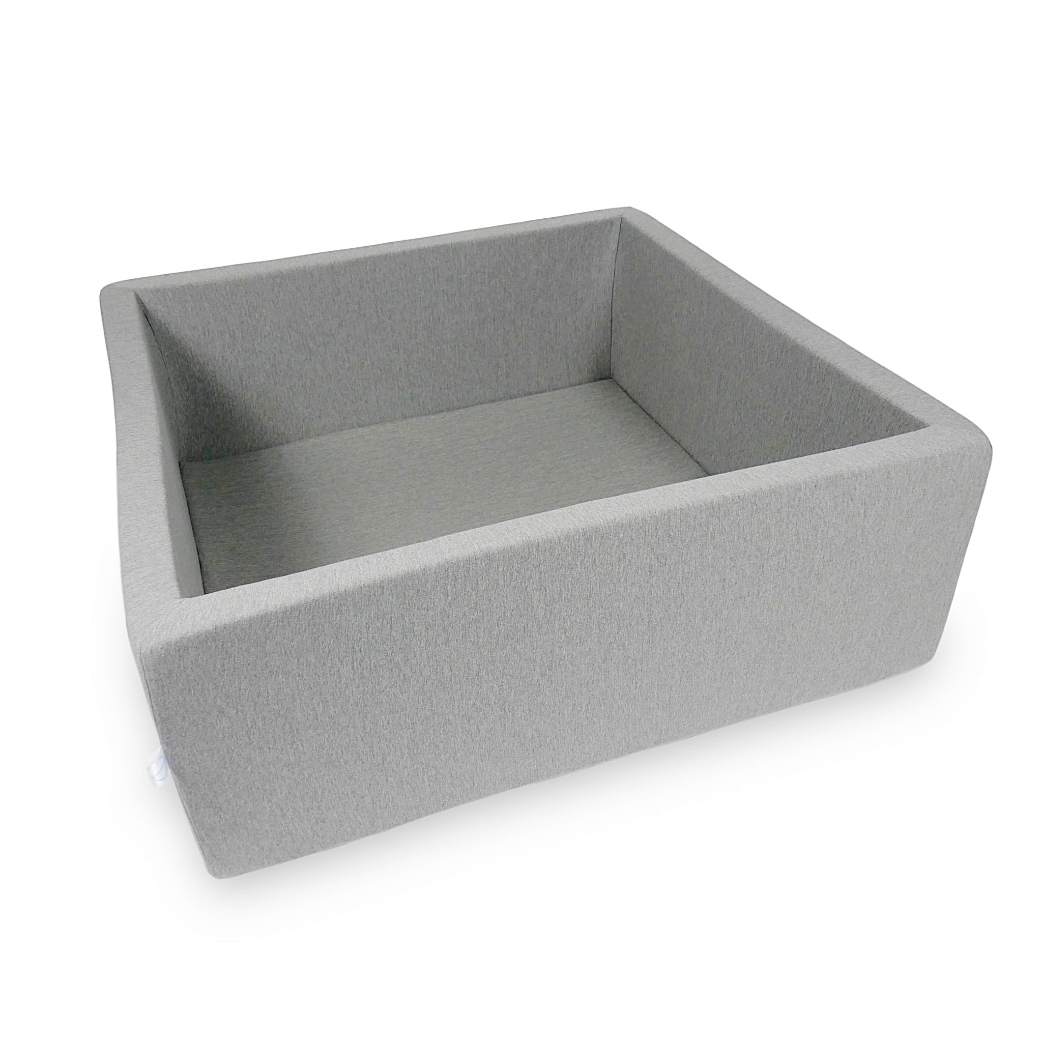 Square ball pit 110x110x40 cm Gray without balls