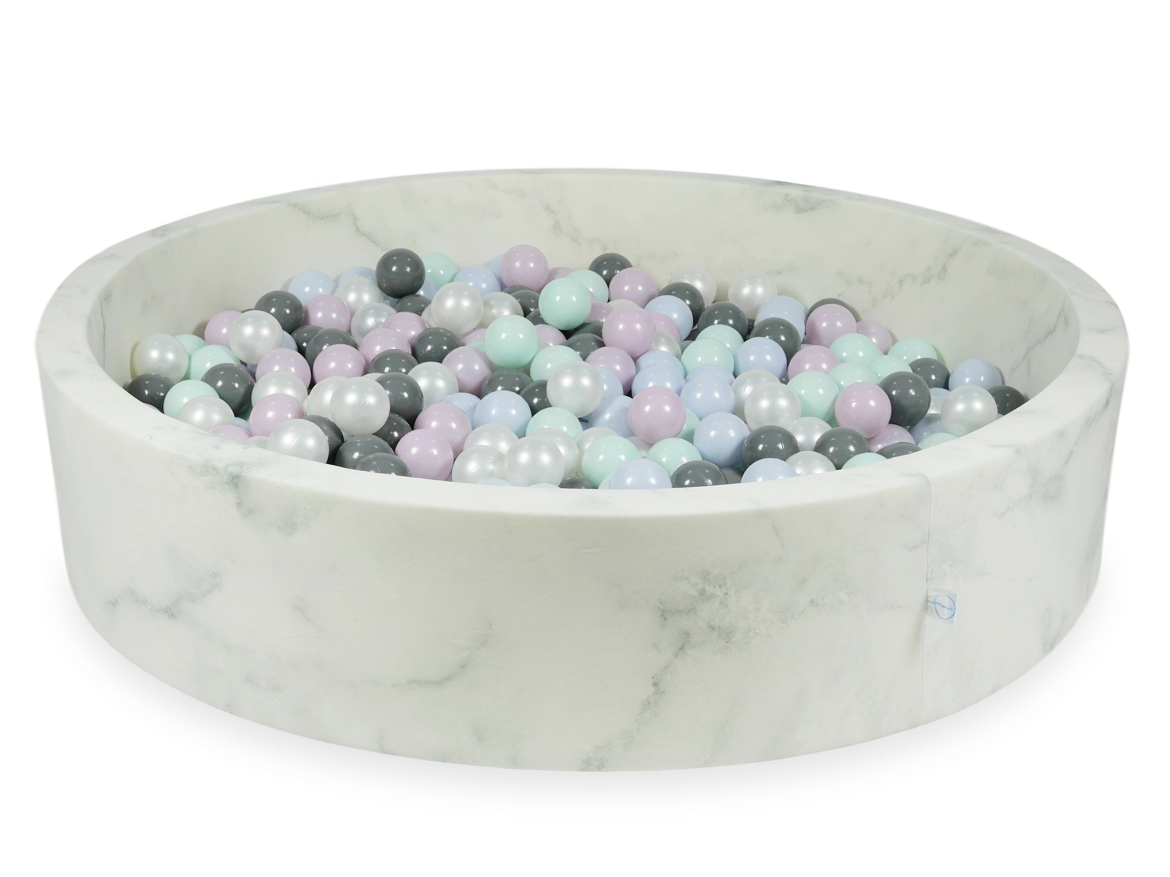 Piscina con palline in velluto Marble 130x30 cm con 600 palline