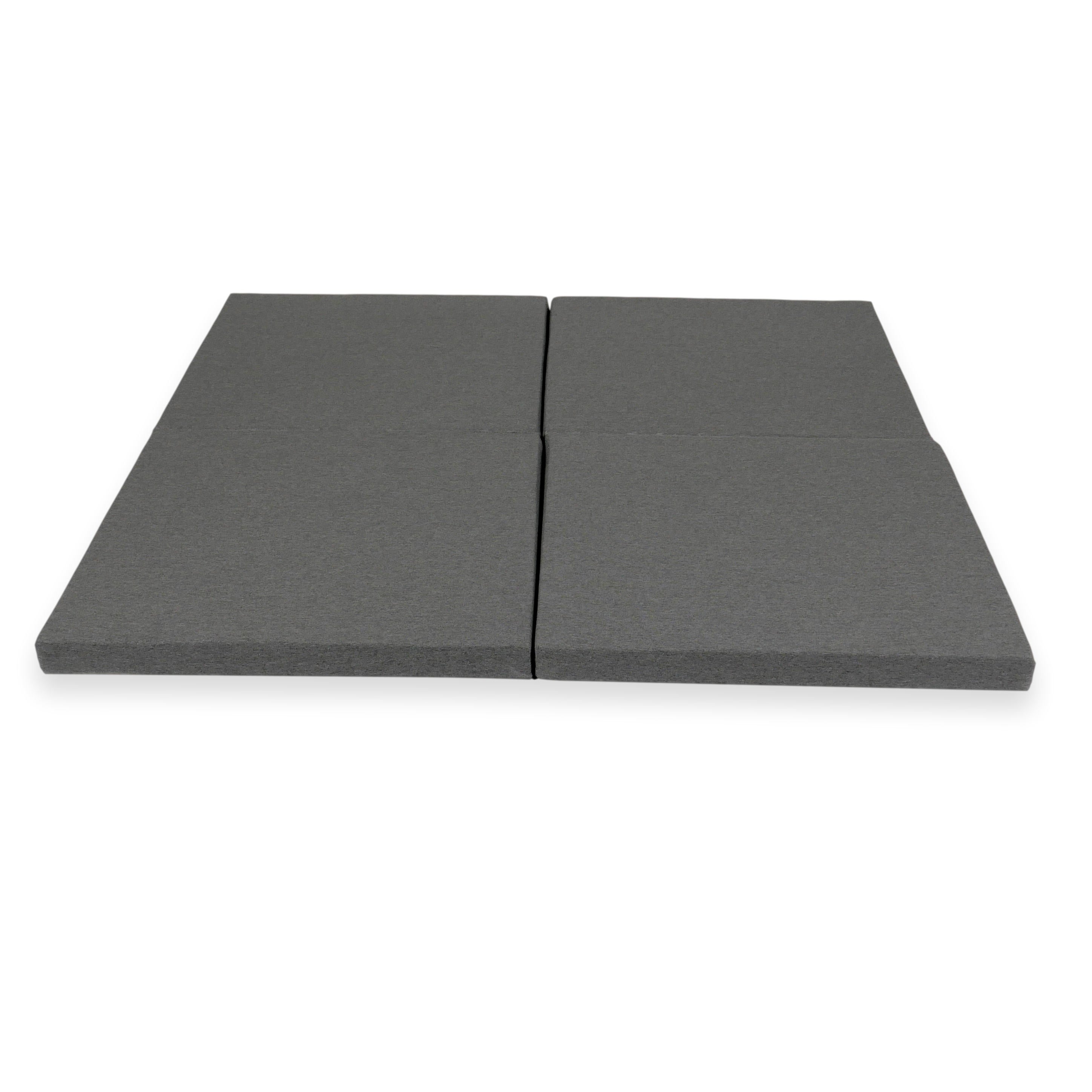 Tapis de jeu bébé pliable carré 120 × 120 cm en jersey