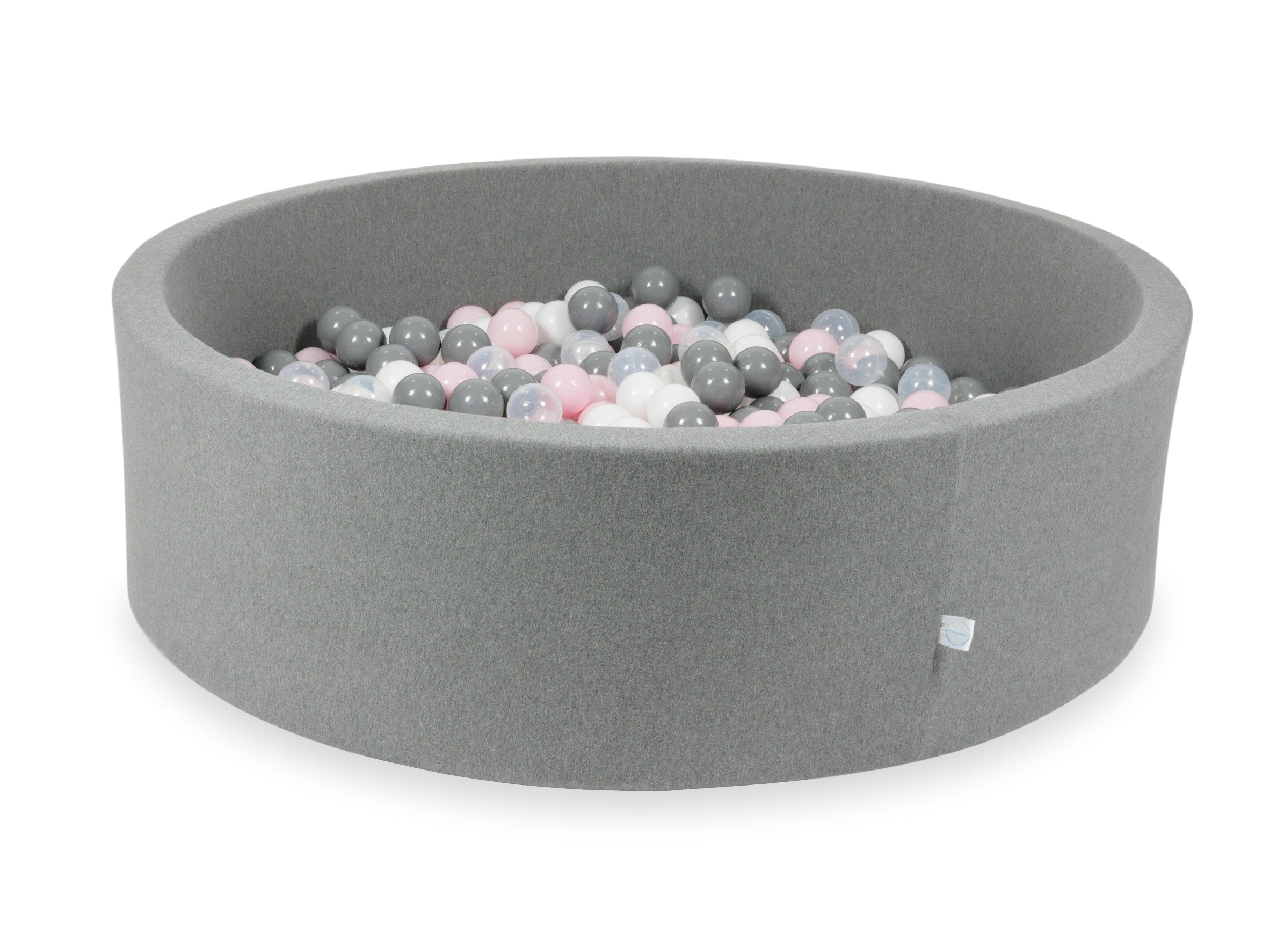Gray ball pit 130x40 cm with 700 balls