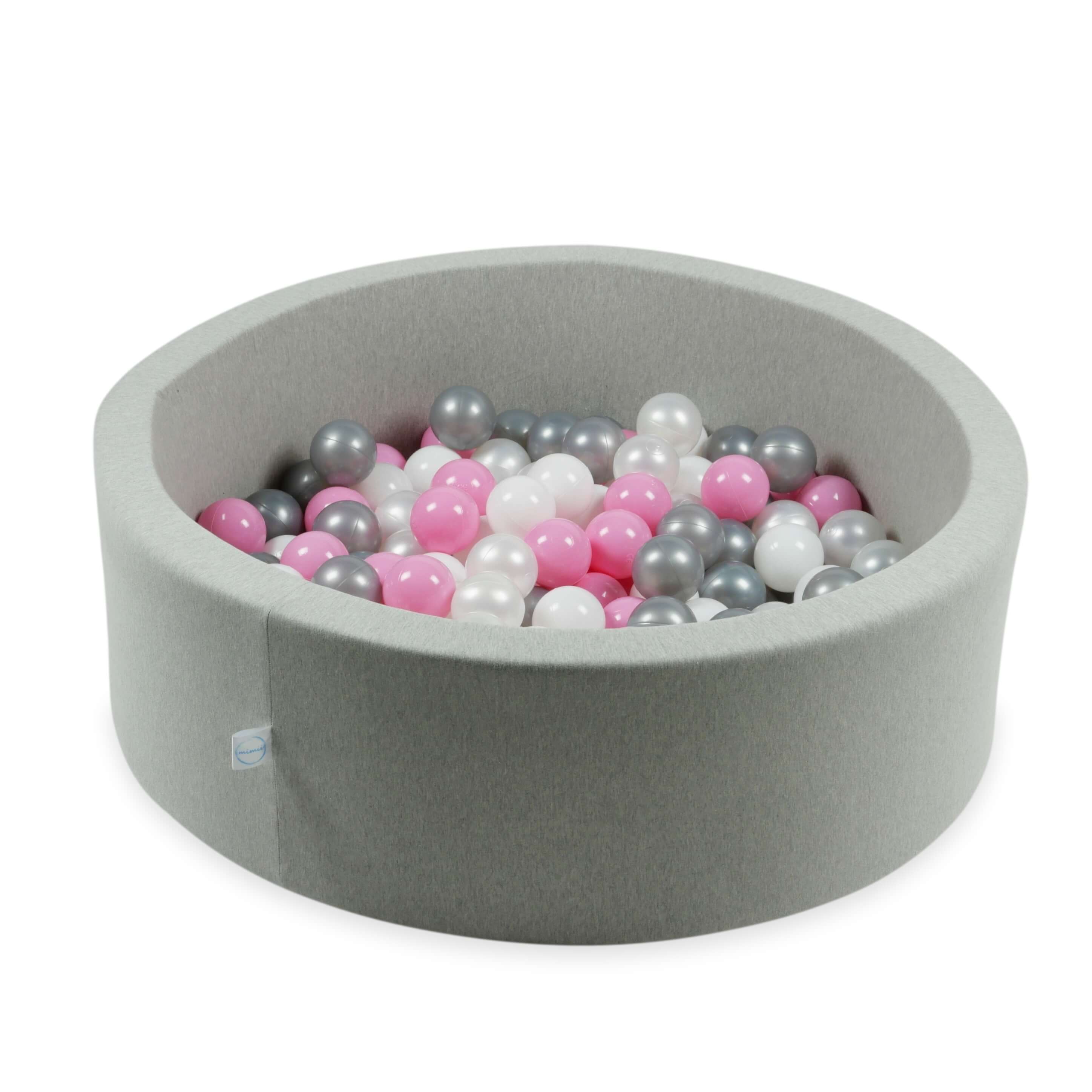 Game balls ø7cm 400 pieces white, pearl, silver, dusty pink