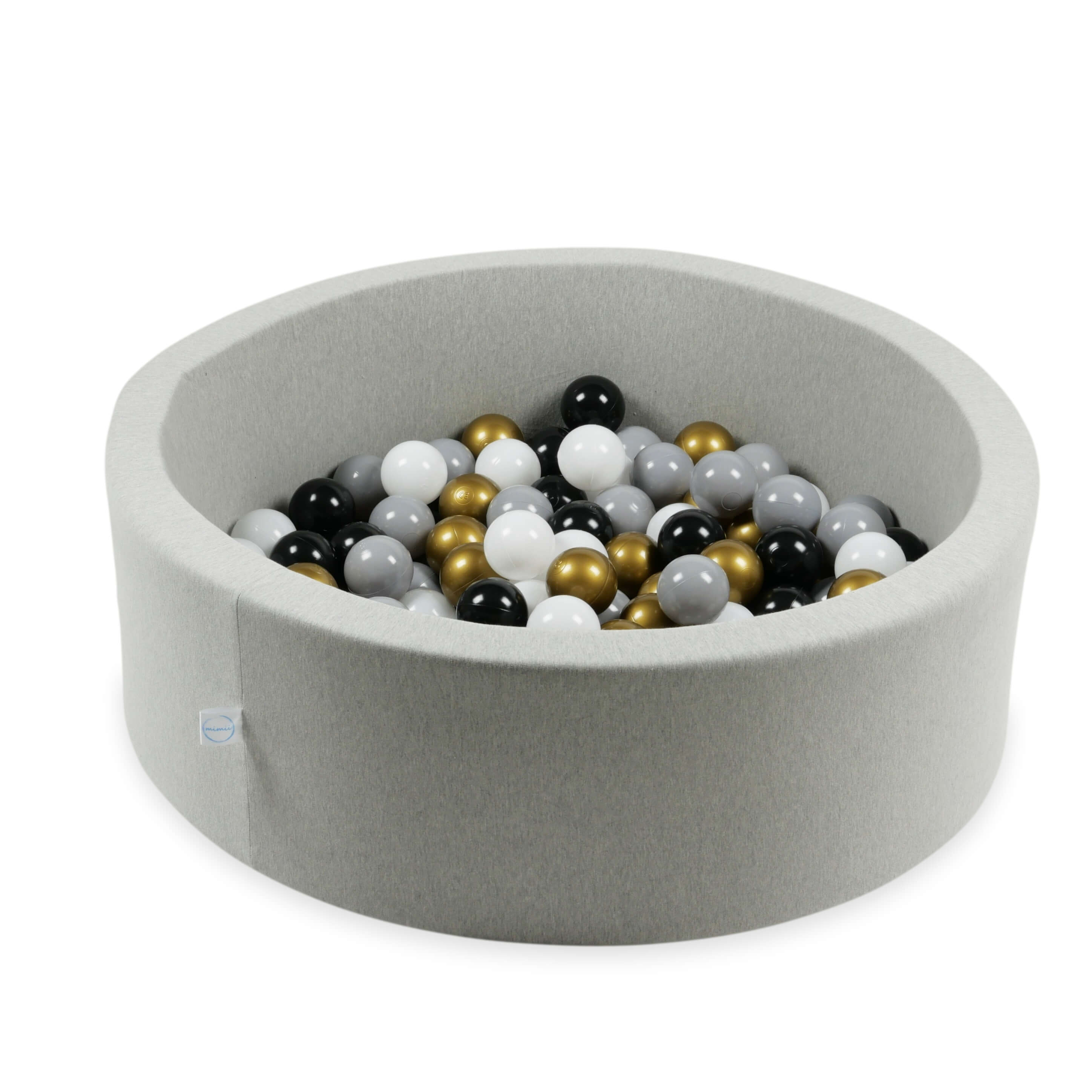 Balles de jeu ø7cm 50 pièces blanc, gris, noir, vieil dore