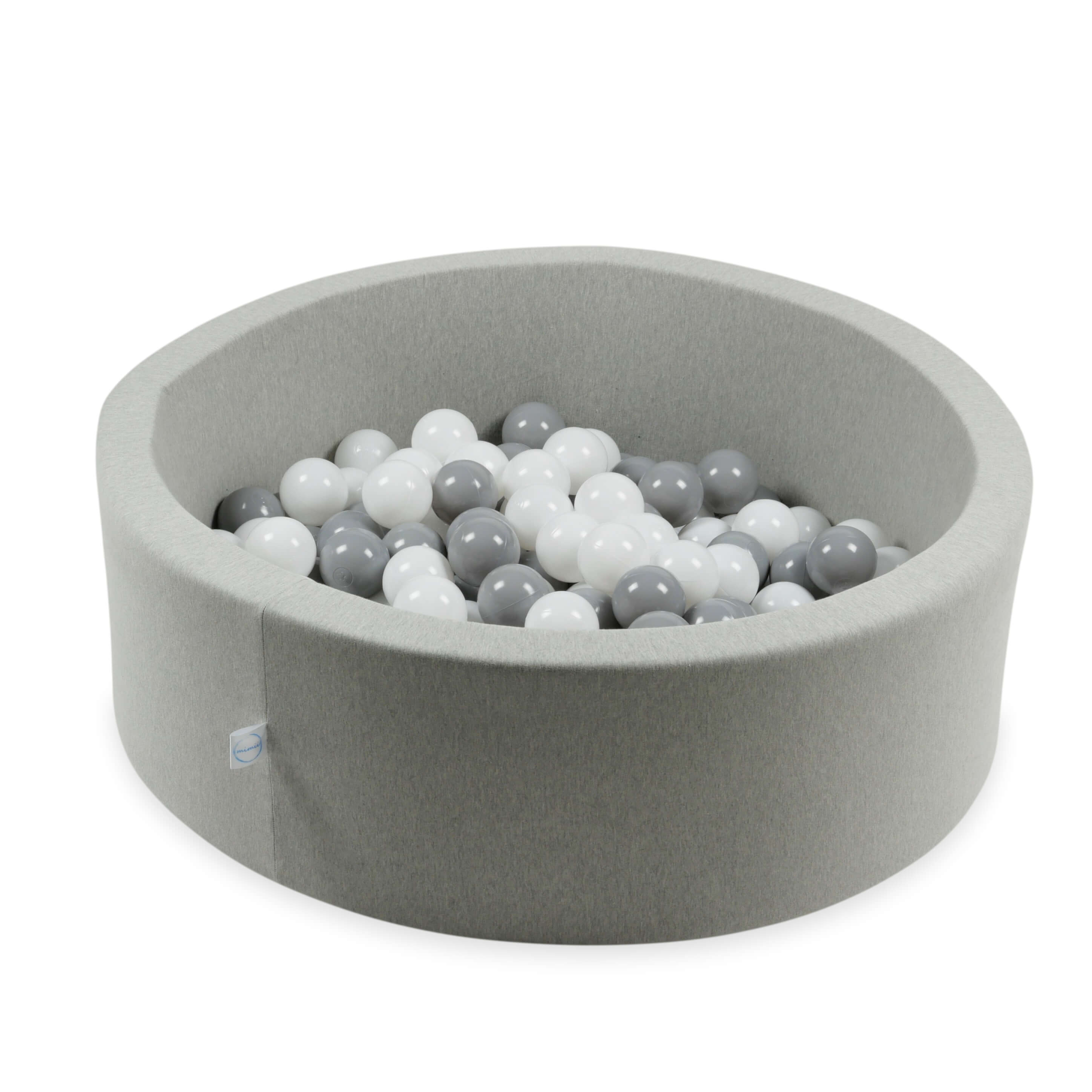 50 Spielbälle mit 7 cm Durchmesser, weiß und grau