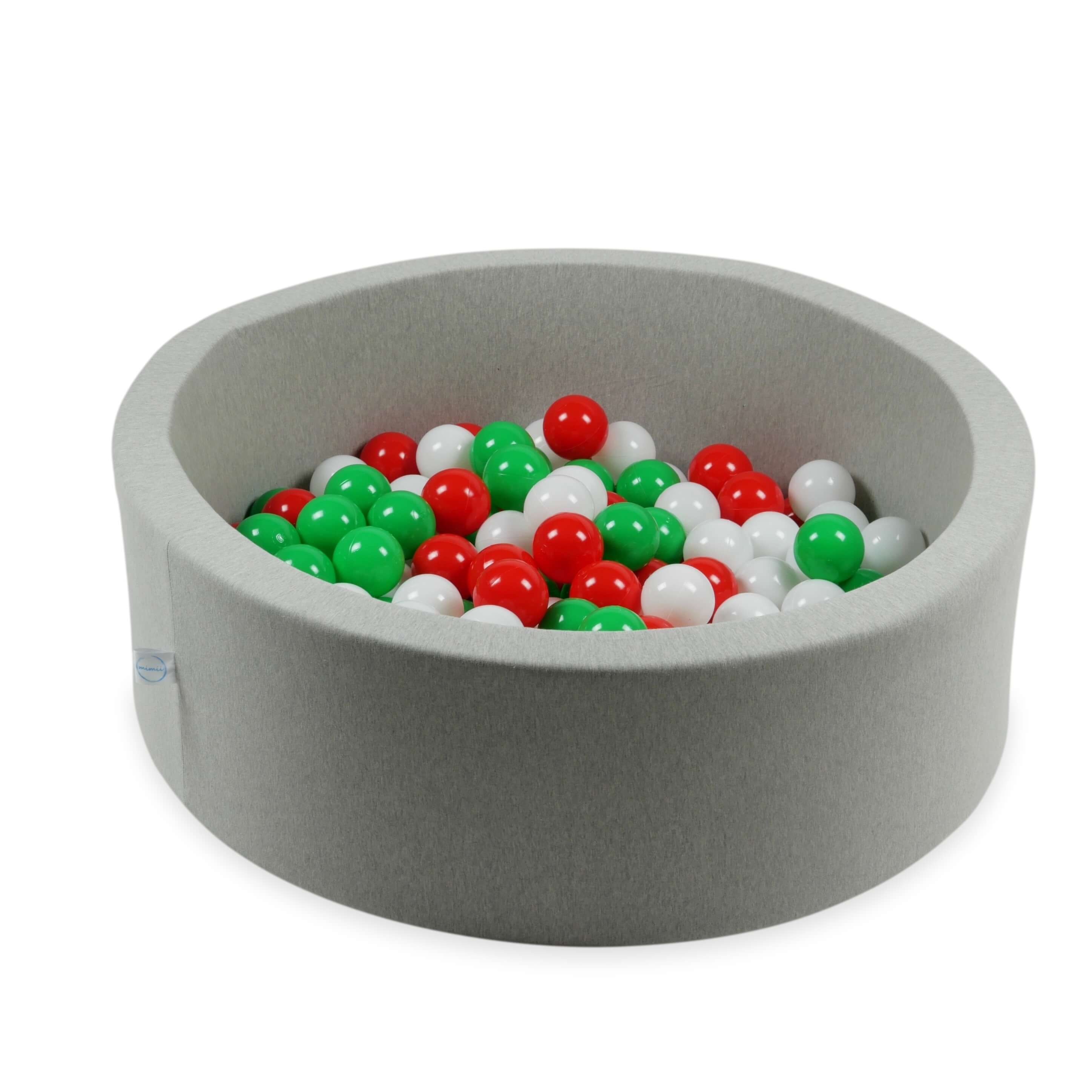 Game balls ø7cm 300 pieces white, green, red