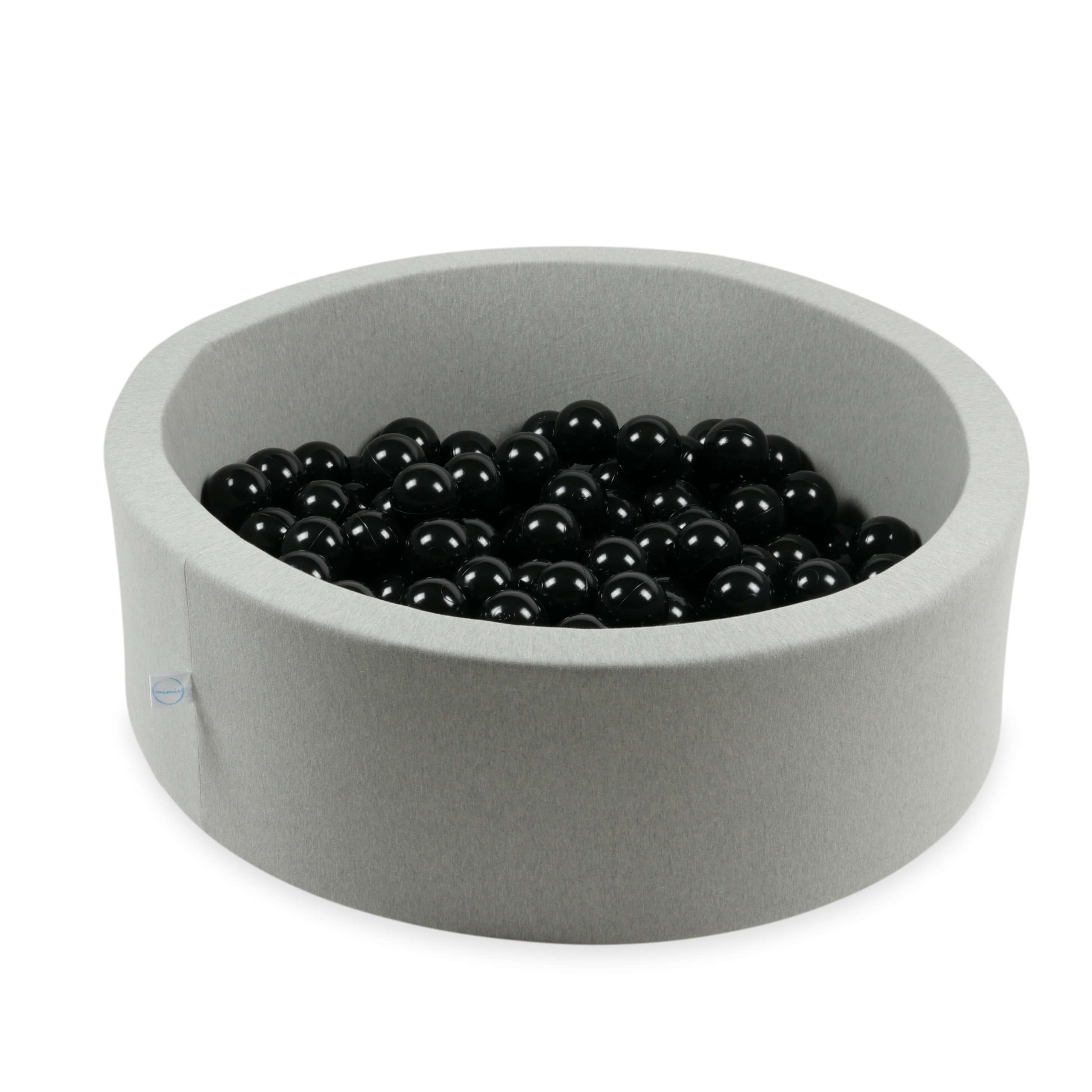 500 schwarze Spielbälle, 7 cm Durchmesser