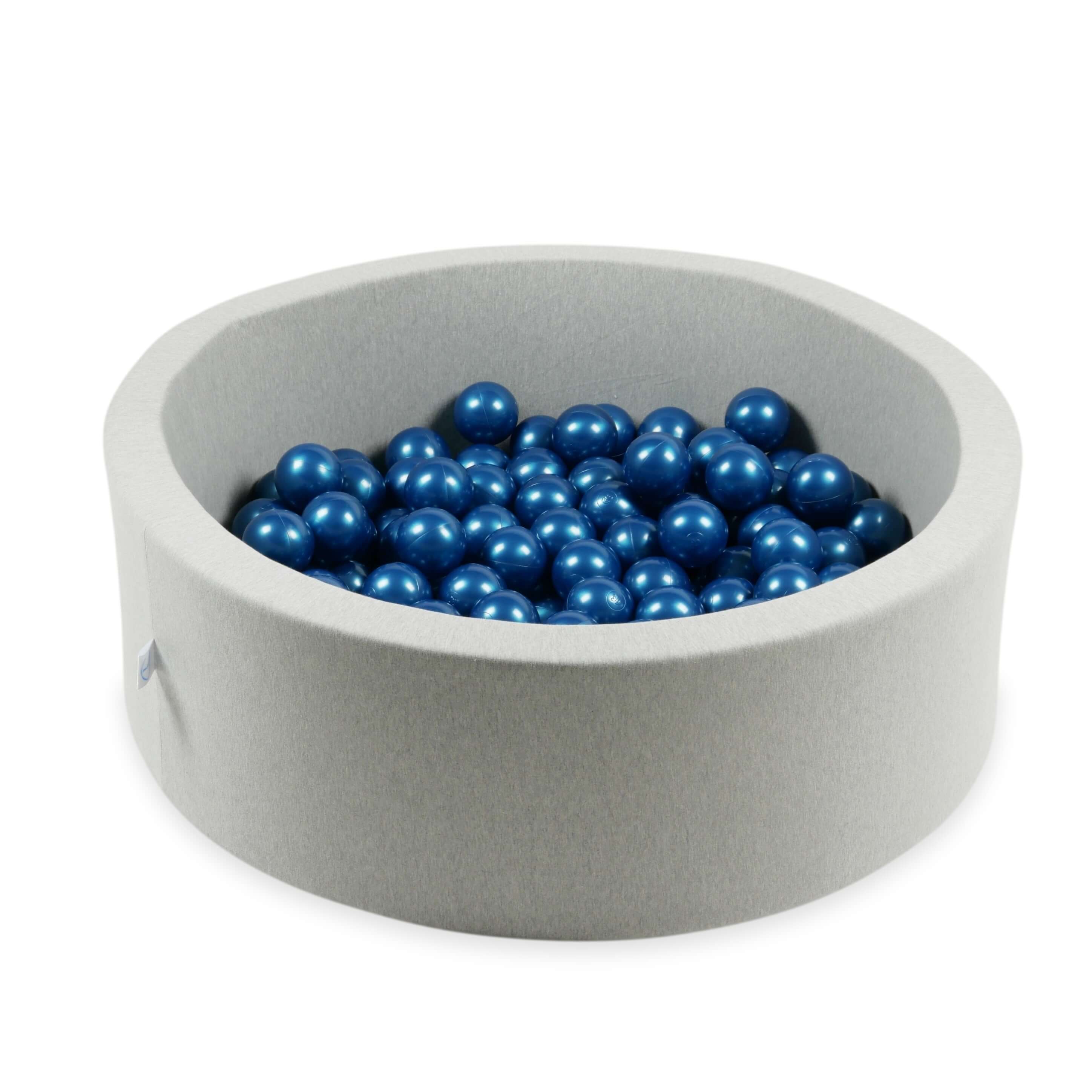 Balles de jeu ø7cm 100 pièces bleue métallique