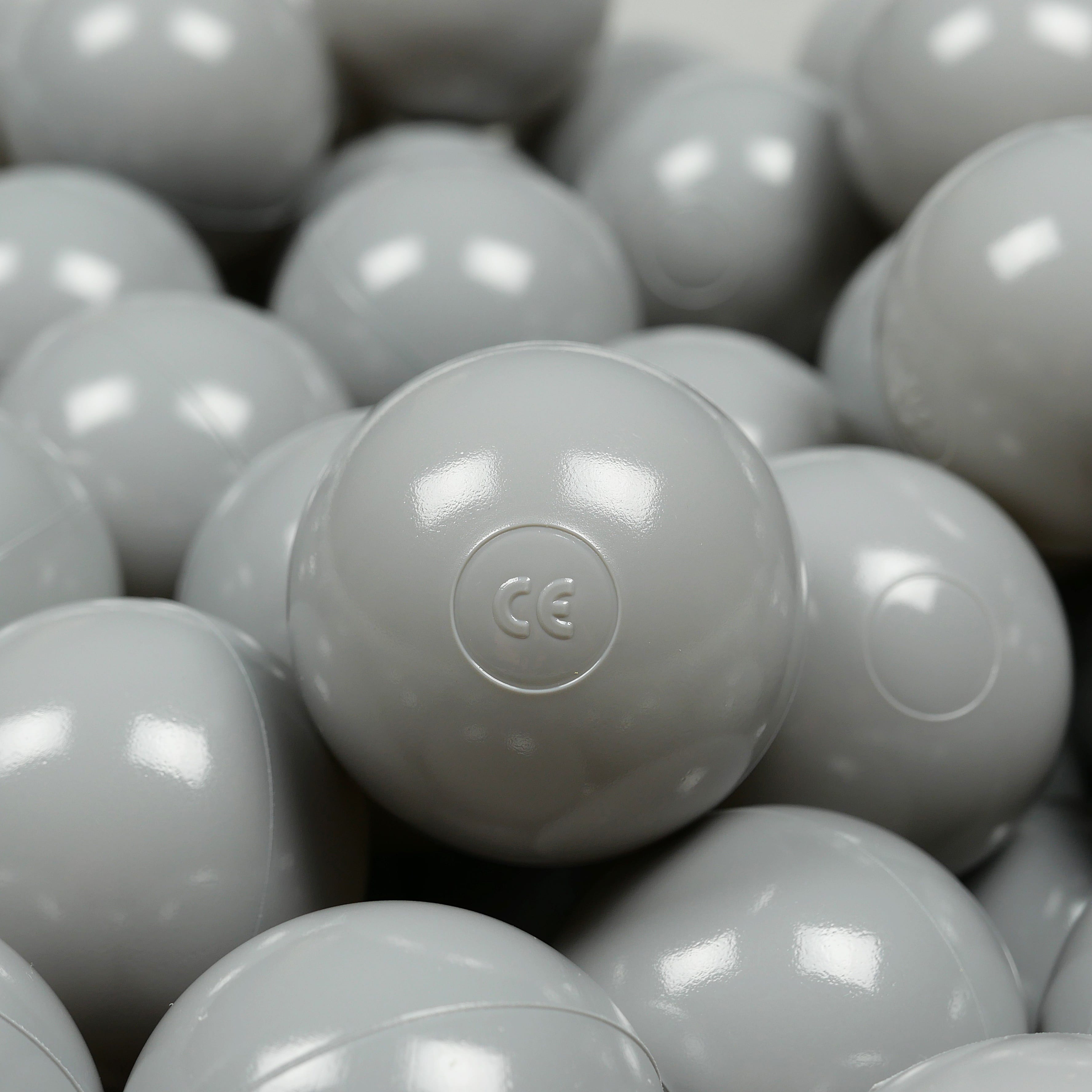 Game balls ø7cm 200 pieces gray