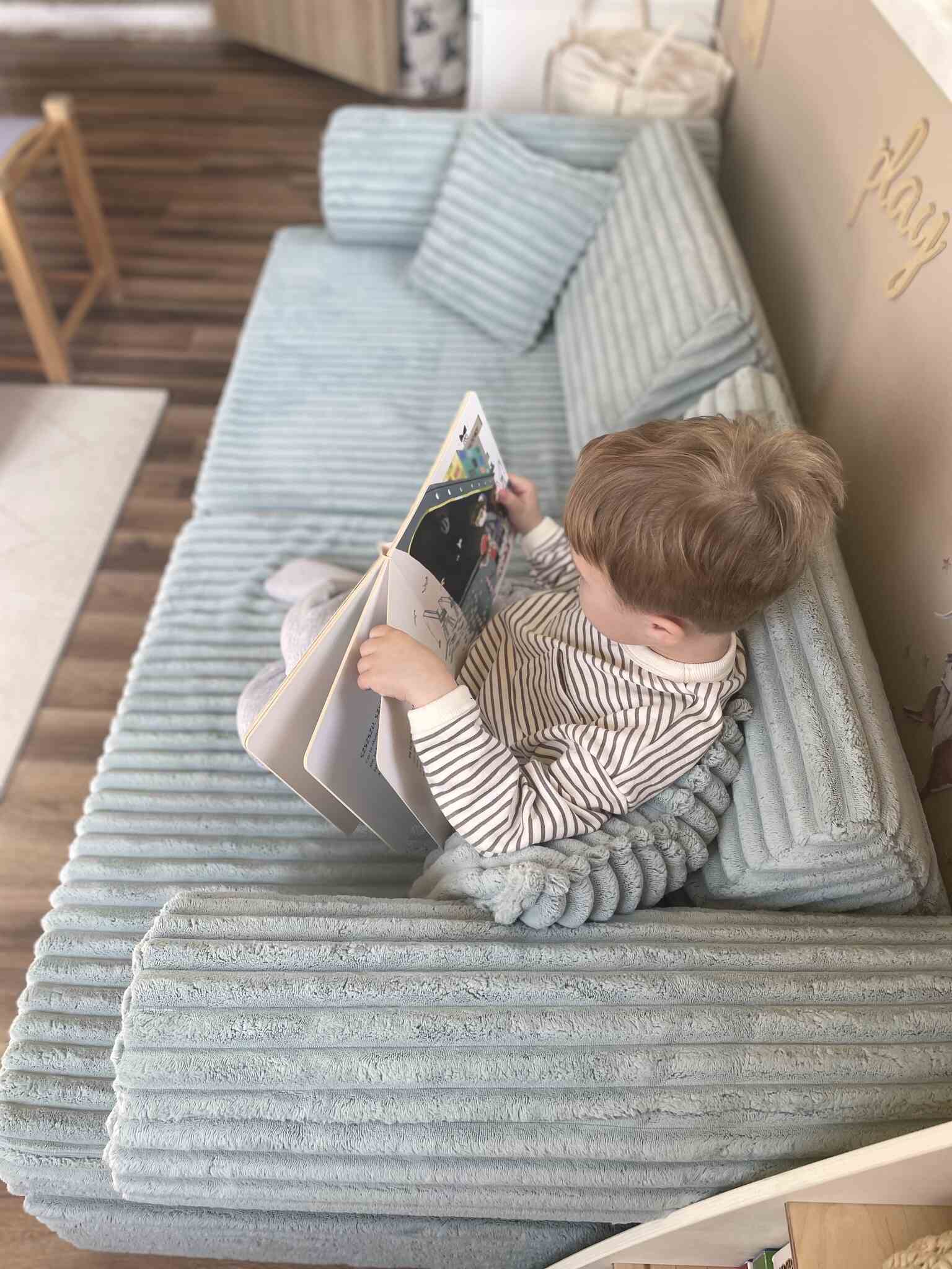 Montessori Play Sofa Comfort in waffle