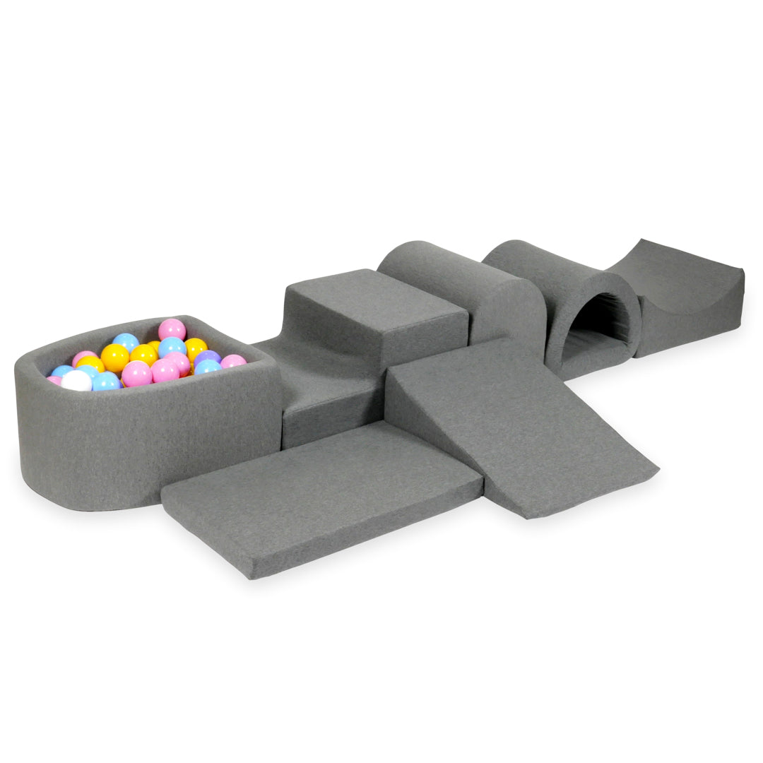 6 elements - set of 16 (wedge, hill, step, cradle, bridge, mat)