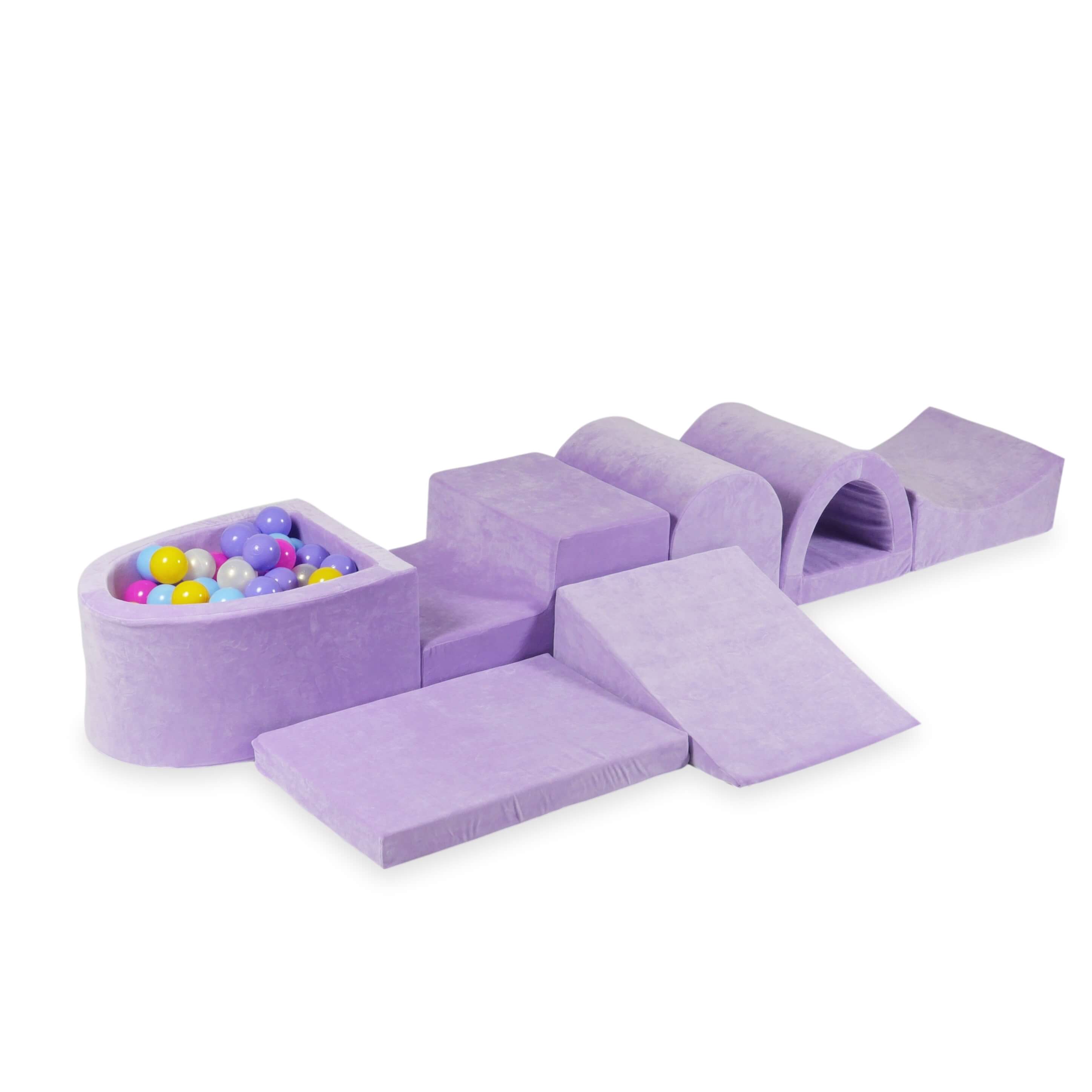 Larger foam play area with micro lilac pool + 100 balls