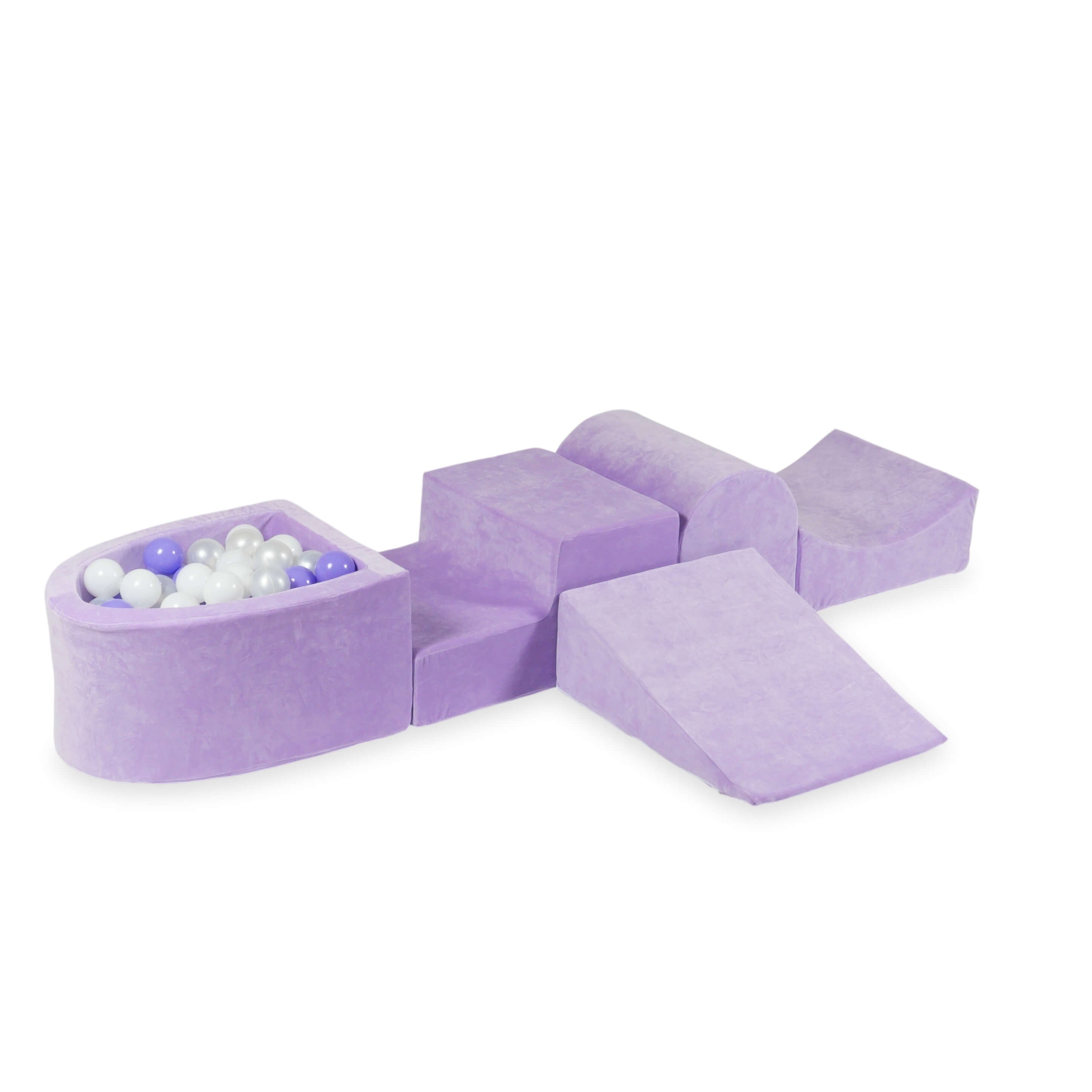 Foam play area with hill and micro lilac pool + 100 balls