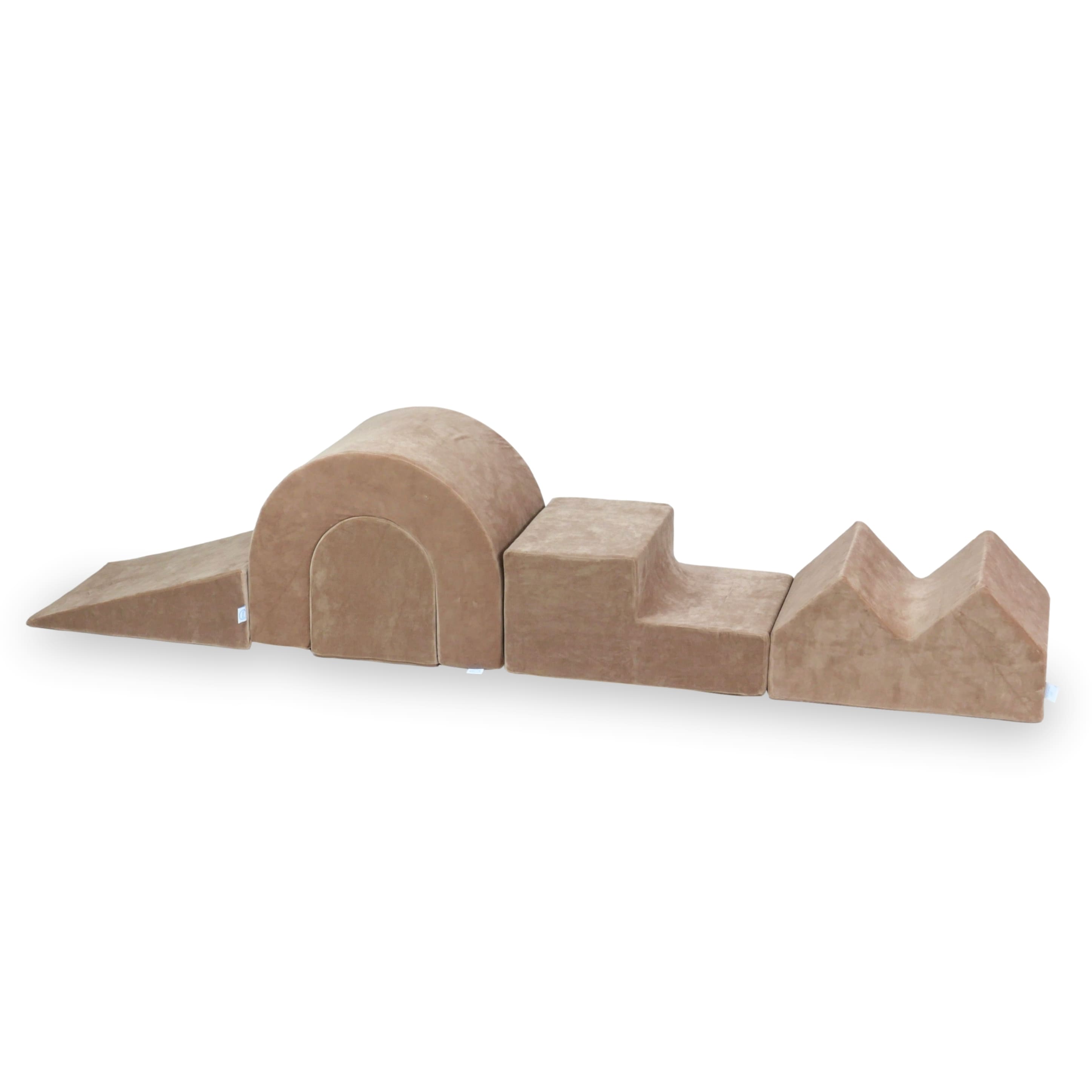 Quadratische, faltbare Babyspielmatte 120 x 120 cm aus weichem Samt