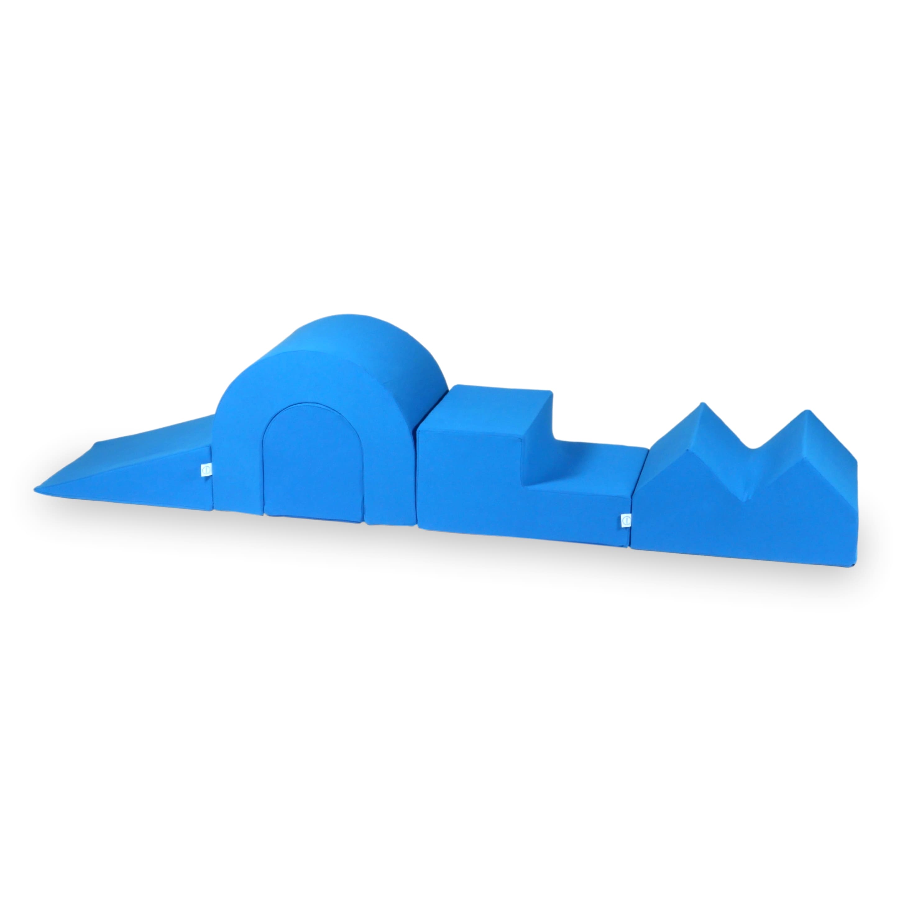 Foam play area with round ball pit 90x30 blue + 5 elements + 200 balls