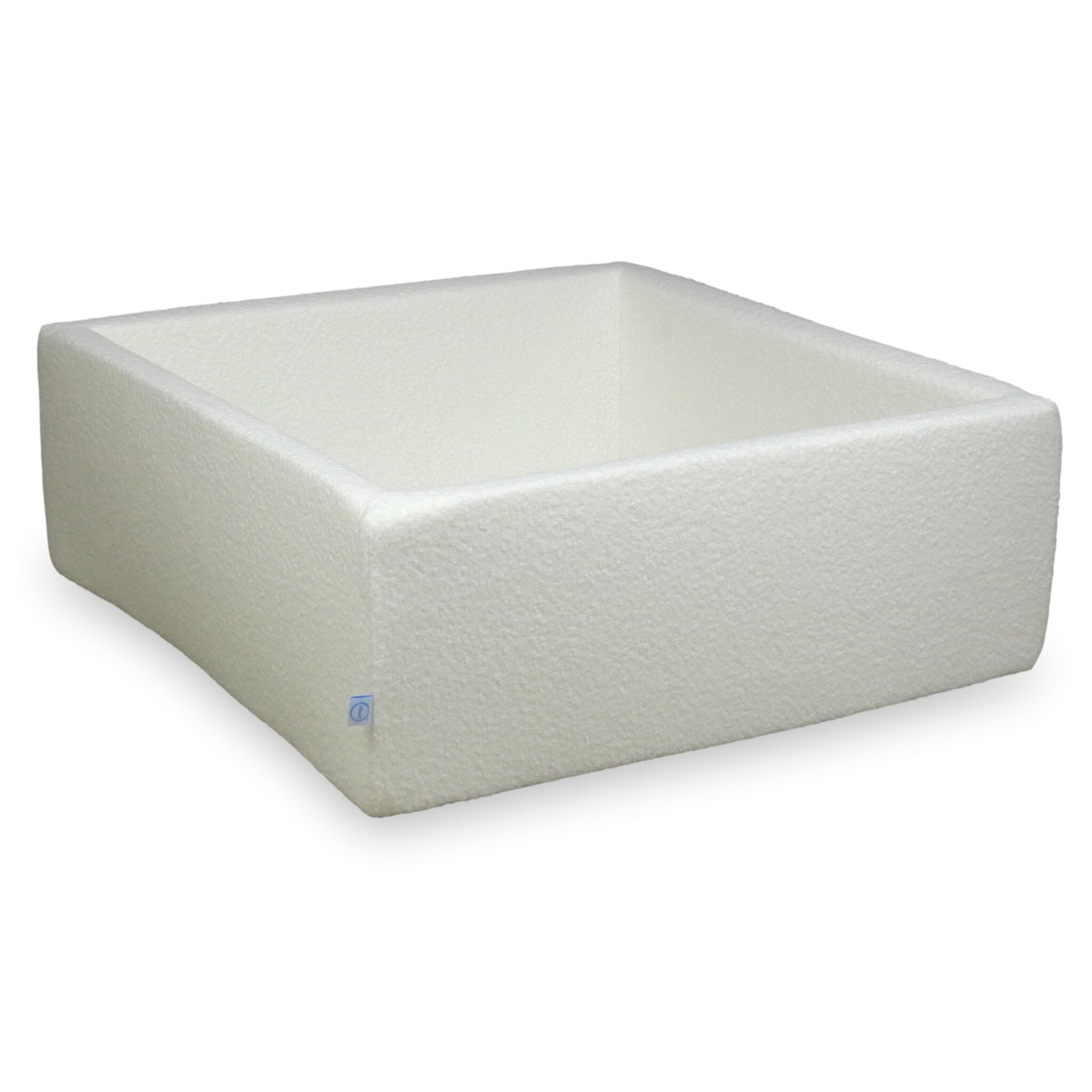 Piscine à balles carrée 110x110x40 cm Boucle Blanc sans balles