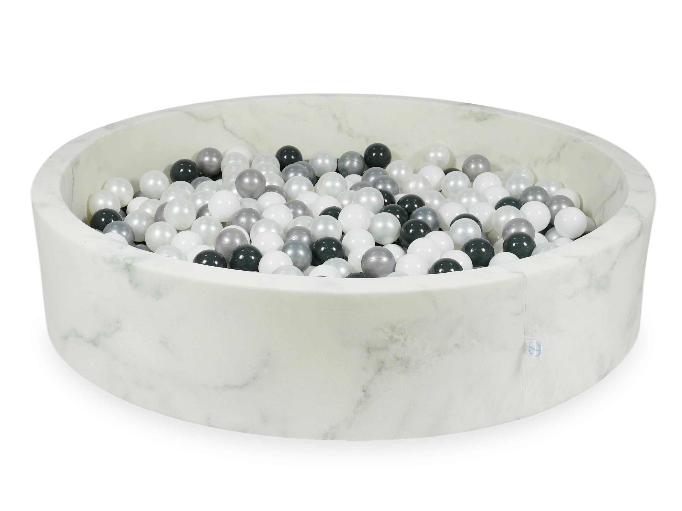 Piscina con palline in velluto Marble 130x30 cm con 600 palline