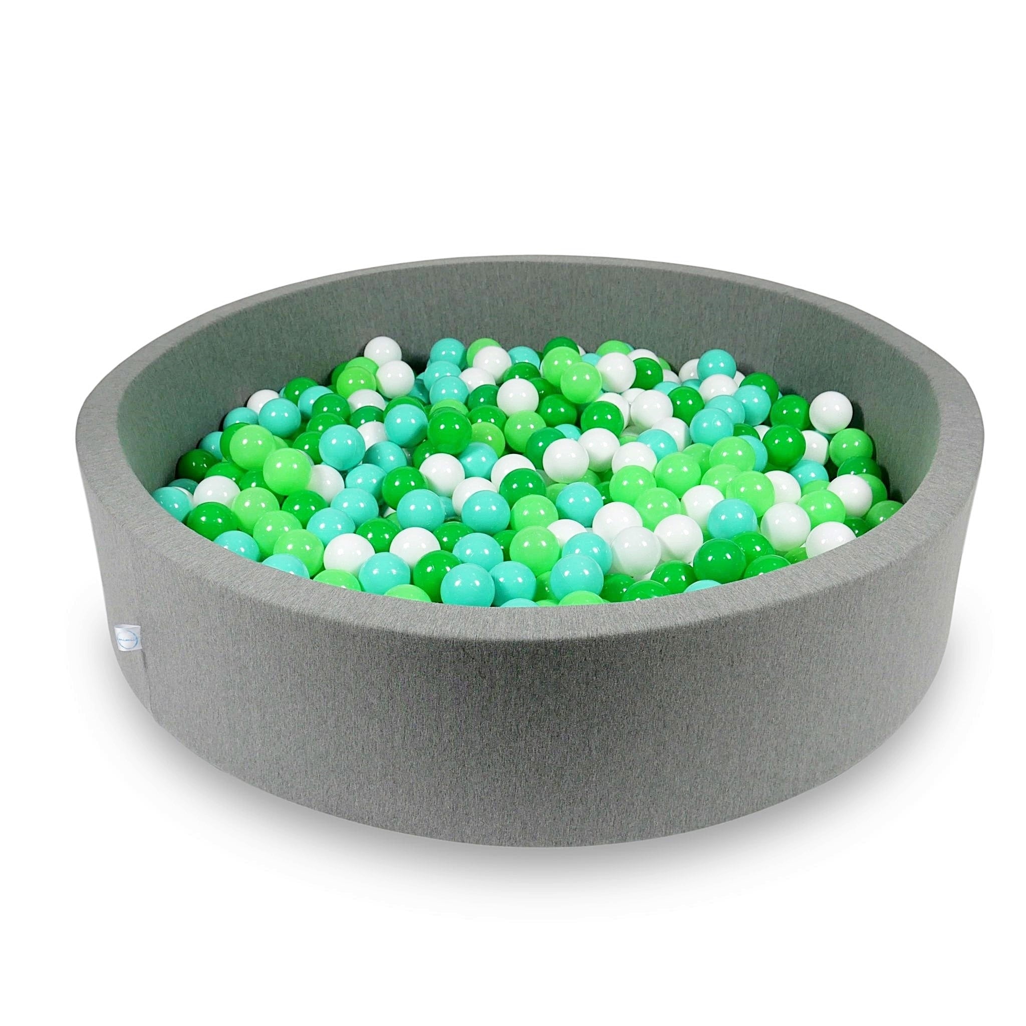 Gray ball pit 130x30 cm with 600 balls