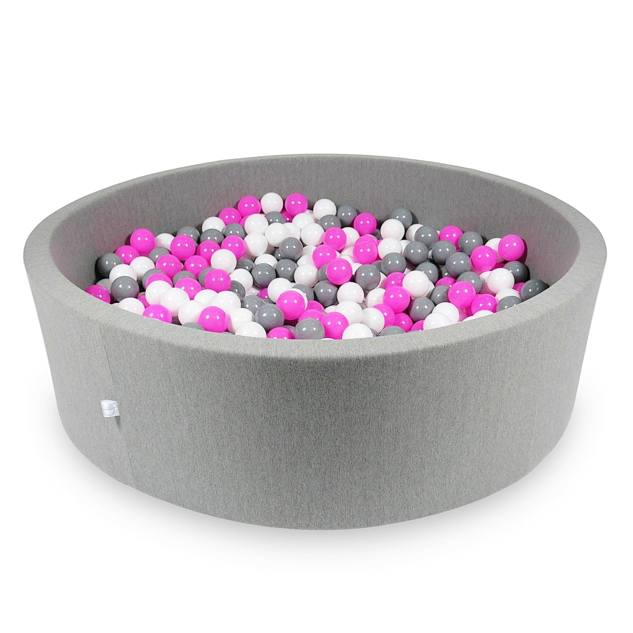 Gray ball pit 130x40 cm with 700 balls