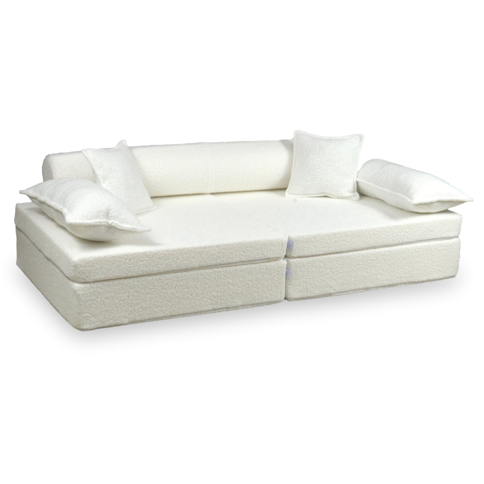 Montessori Play Sofa Deluxe White