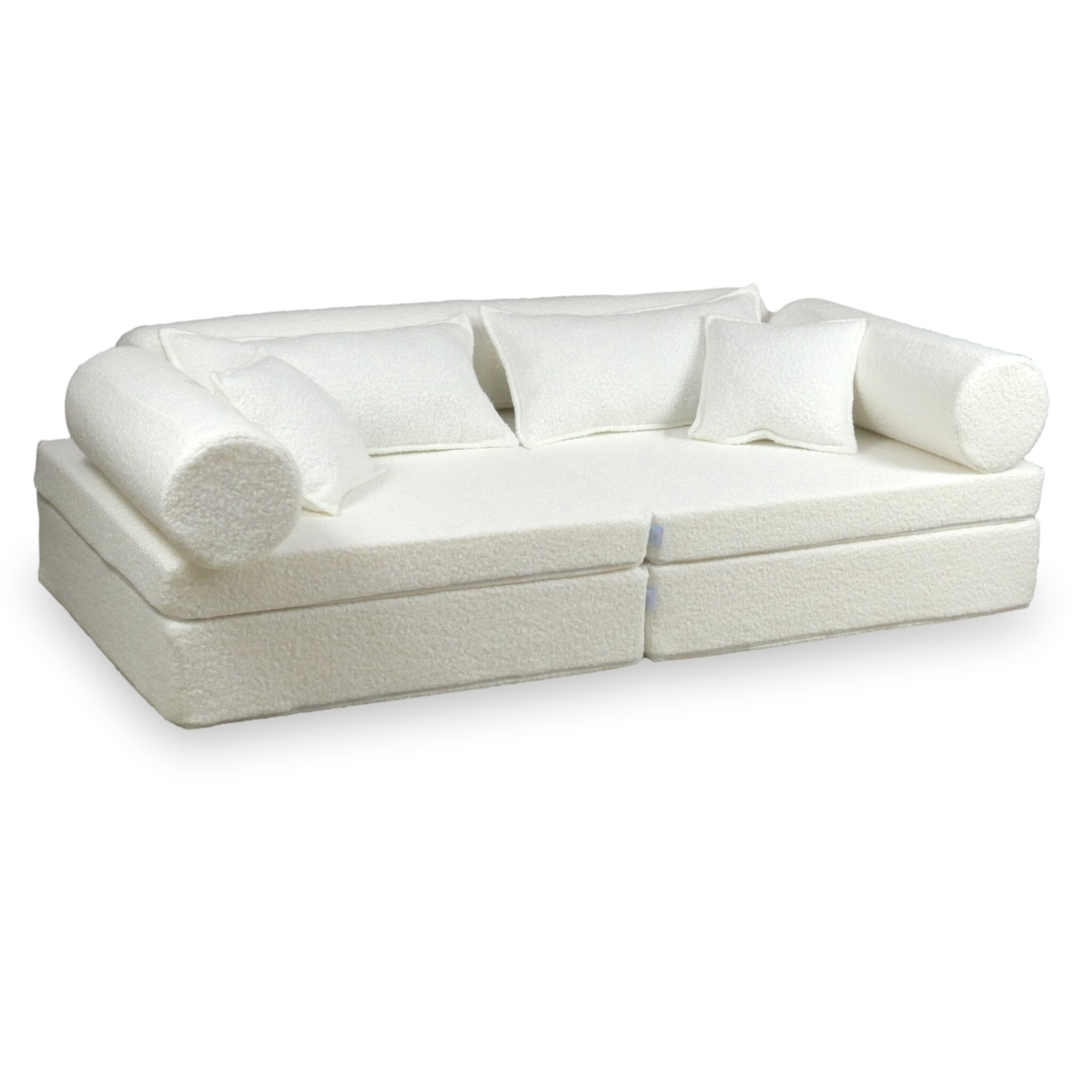 Montessori Play Sofa Deluxe White