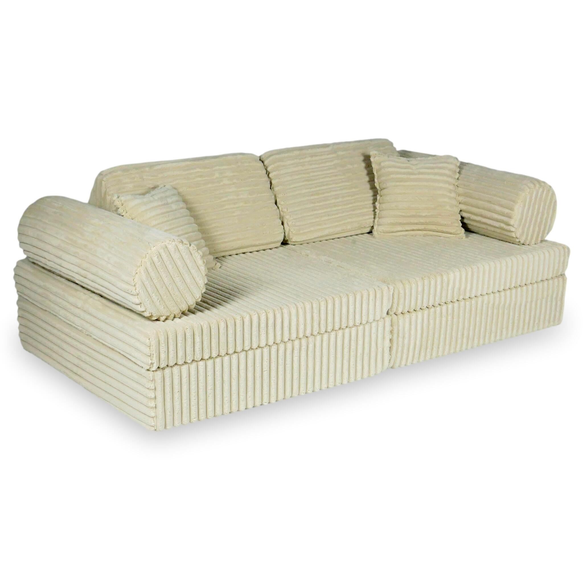 Montessori Play Sofa Comfort in waffle