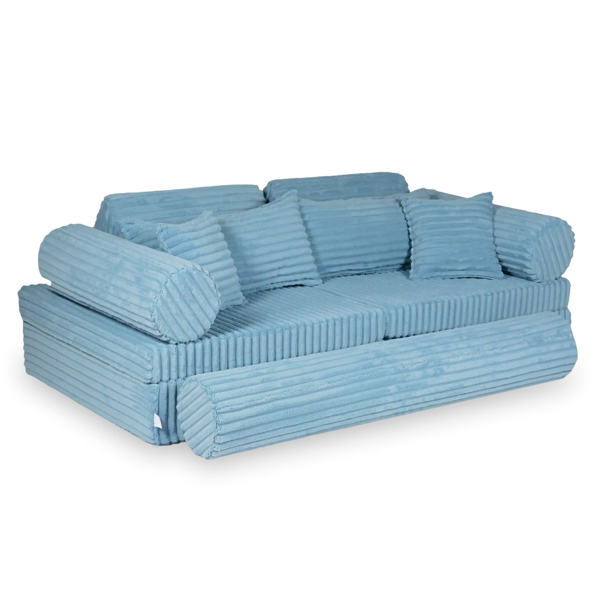 Luxuriöses Montessori-Spielsofa, Waffelpiqué-Stoff