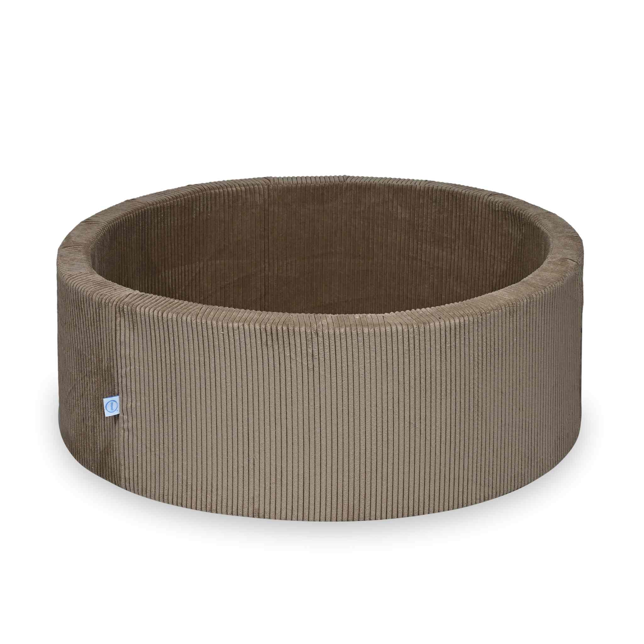 Bällebad 110x40 Kordsamt Toffee ohne Bälle