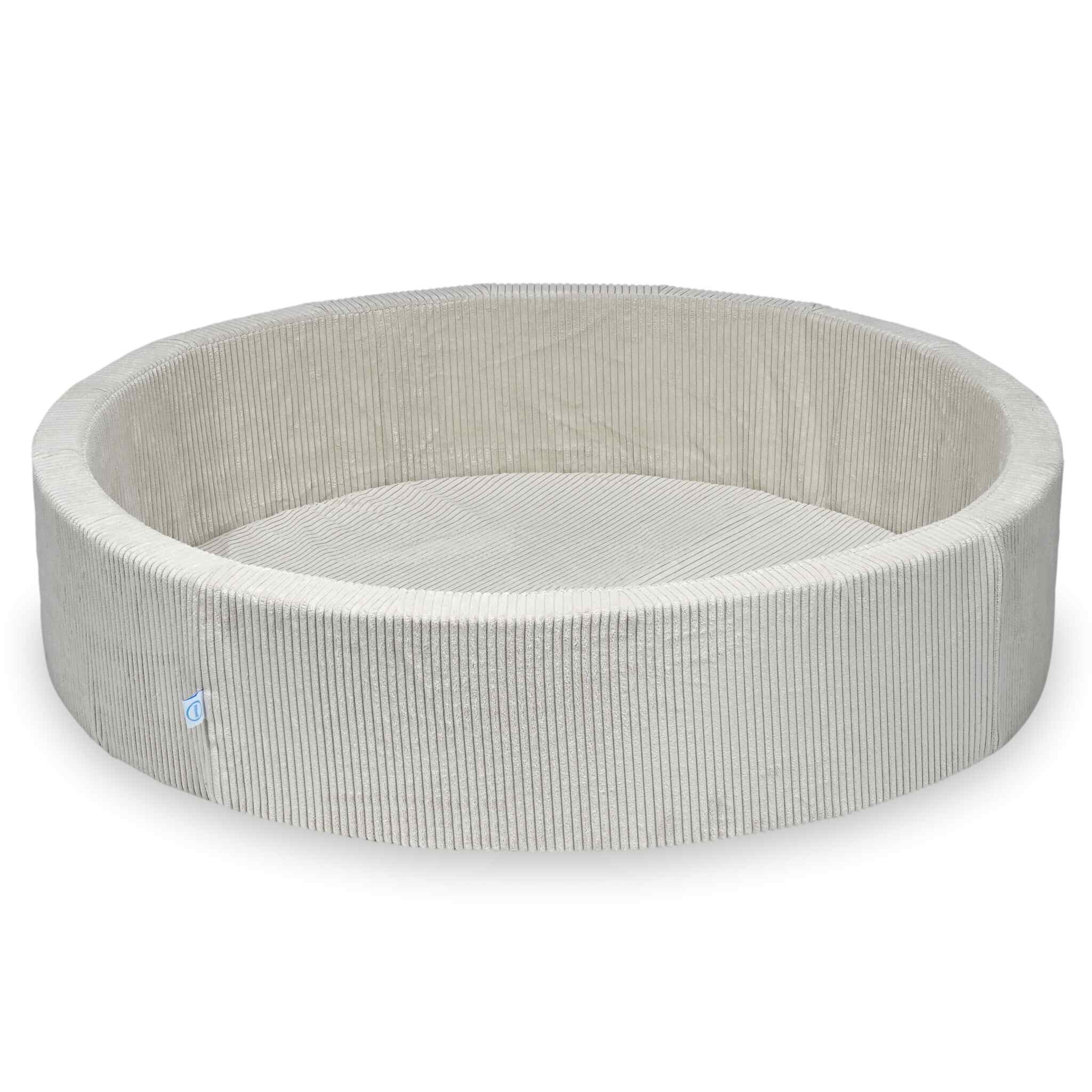 Ball Pit 130x30 Beige Corduroy without balls