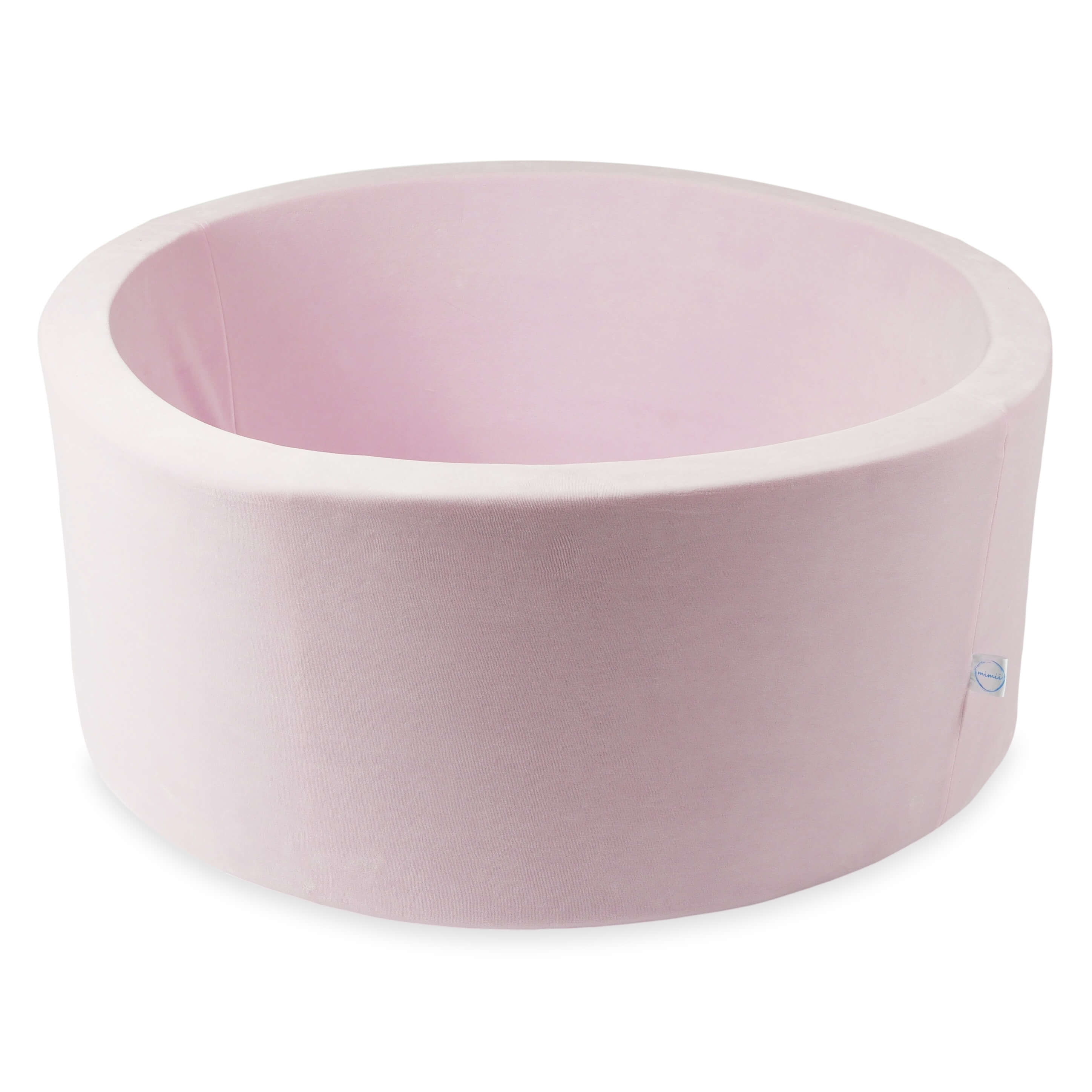 Bällebad 90x40 Samt Soft light pink ohne Bälle