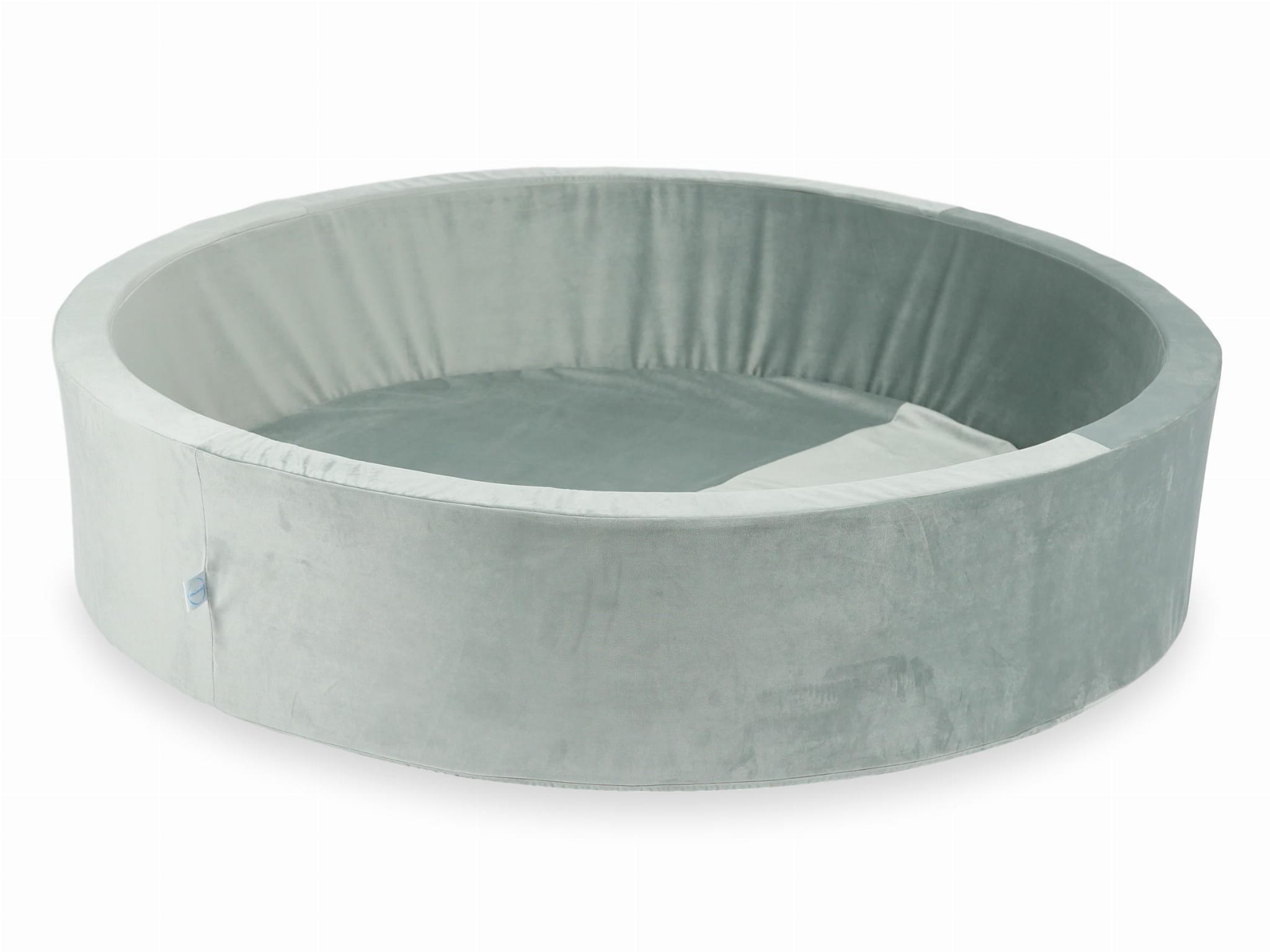 Ball Pit 130x30 Gray Velvet without balls