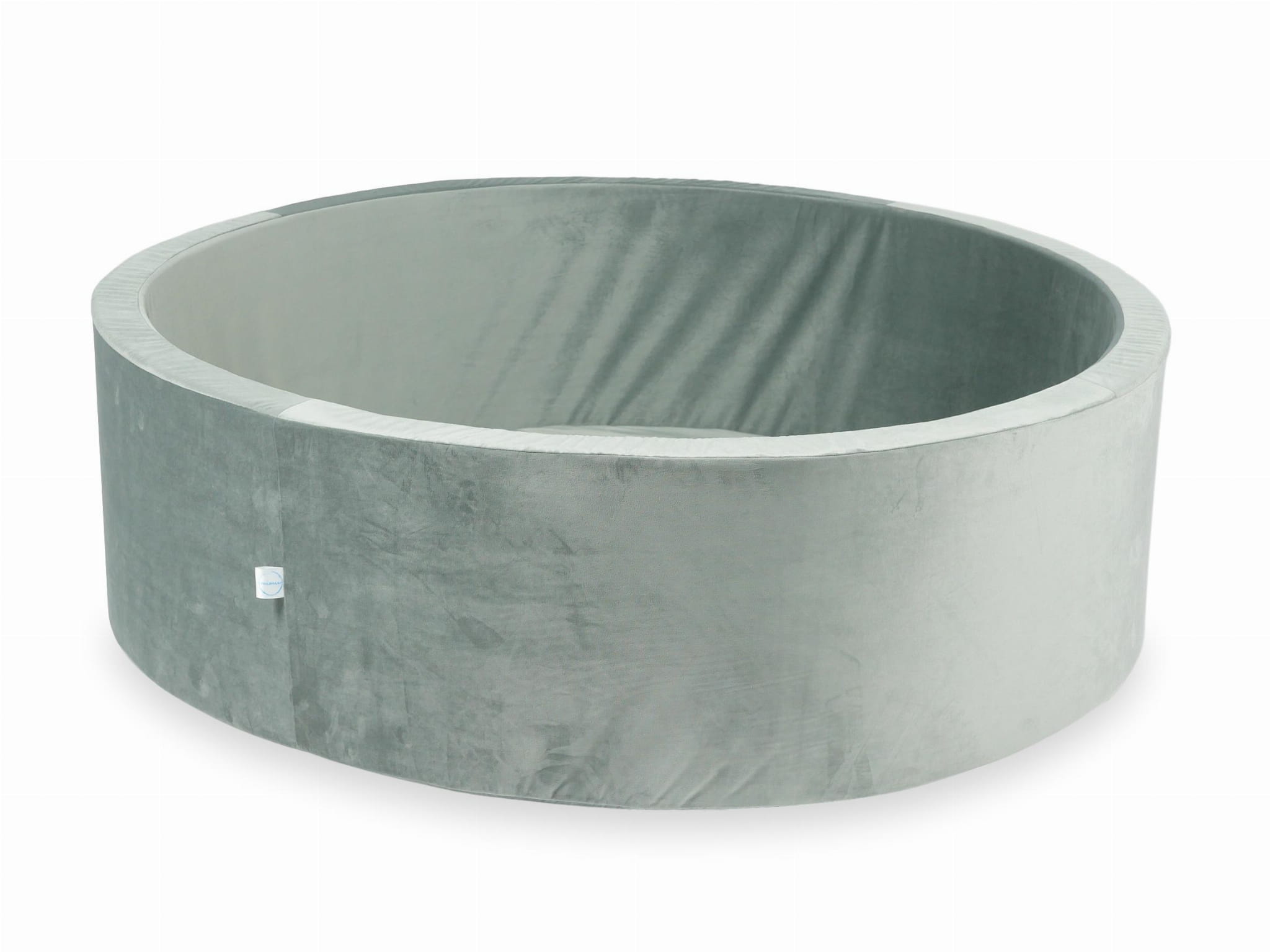 Ball Pit 130x40 Gray Velvet without balls