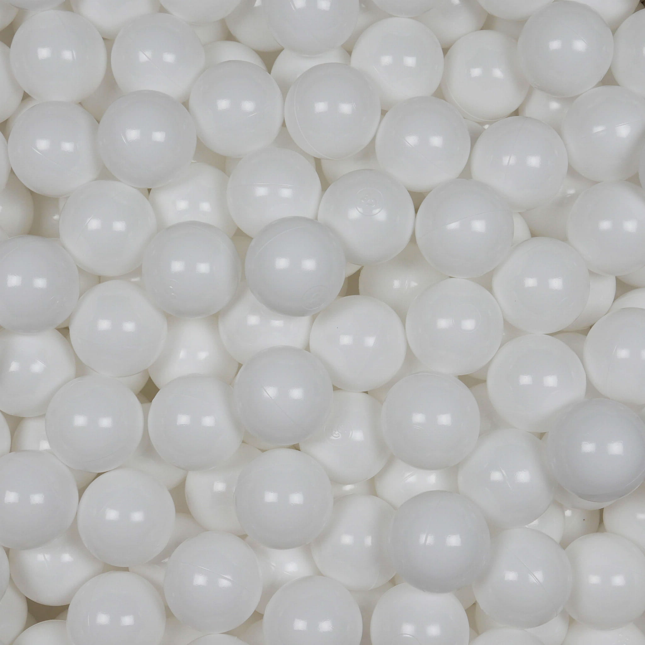 100 Spielbälle mit 7 cm Durchmesser, weiß
