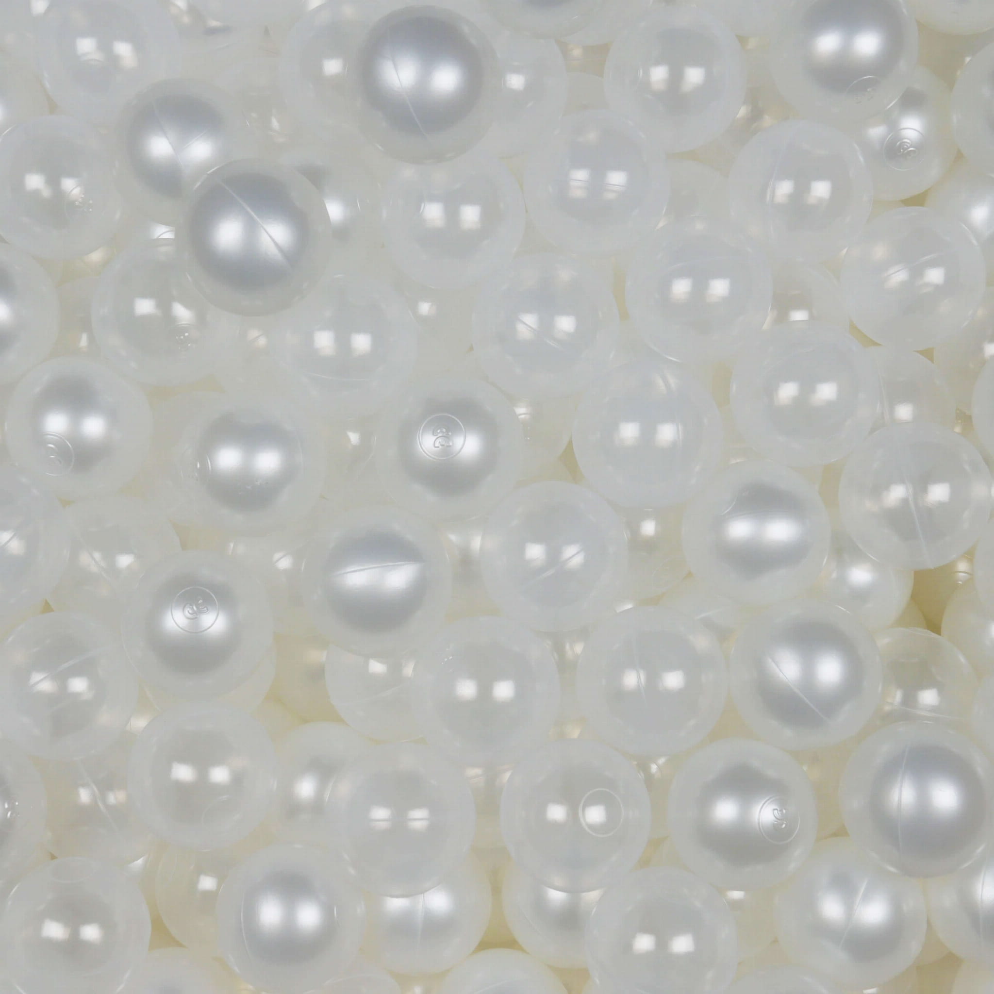 Game balls ø7cm 200 pieces pearl, transparent