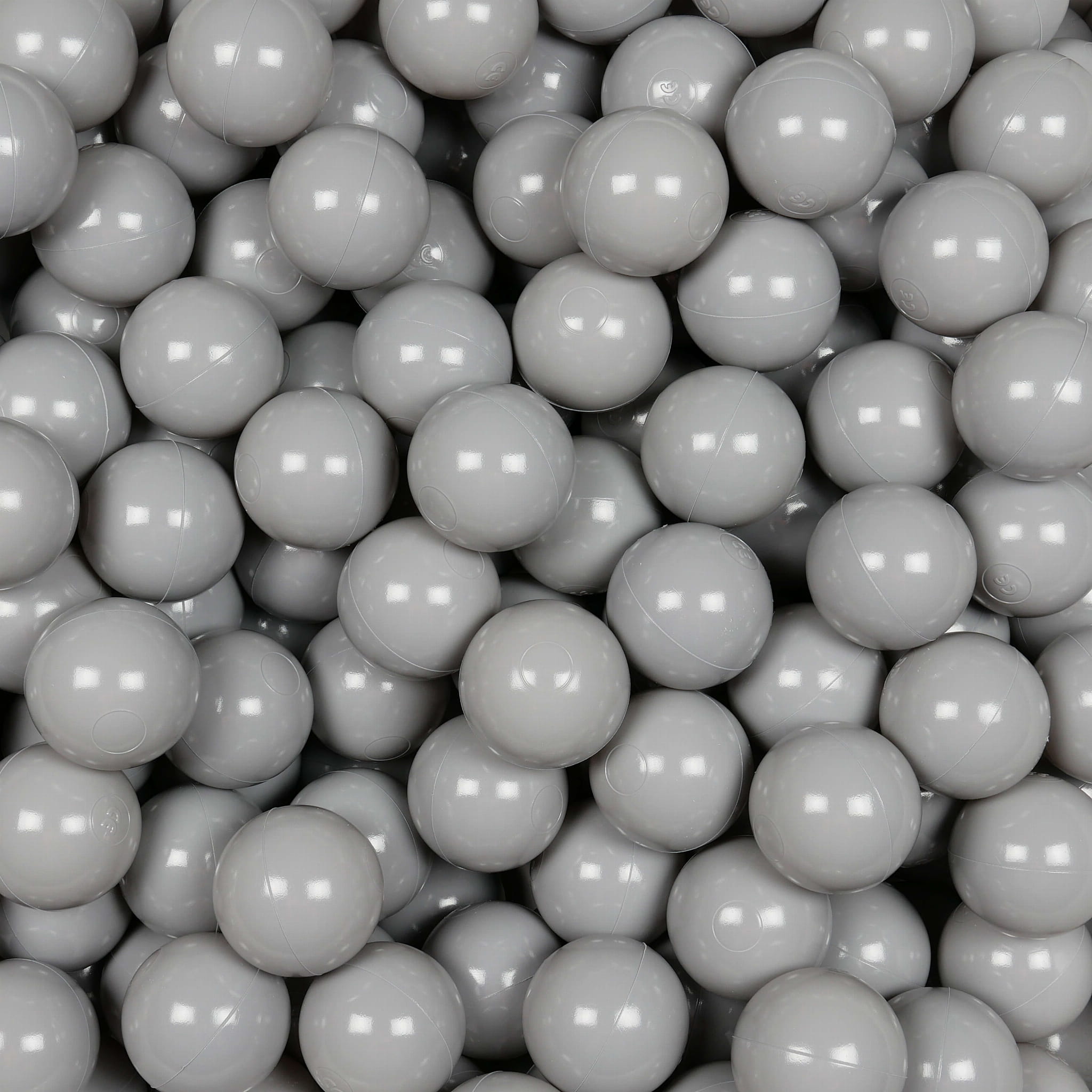 Play balls ø7cm 25 pieces gray