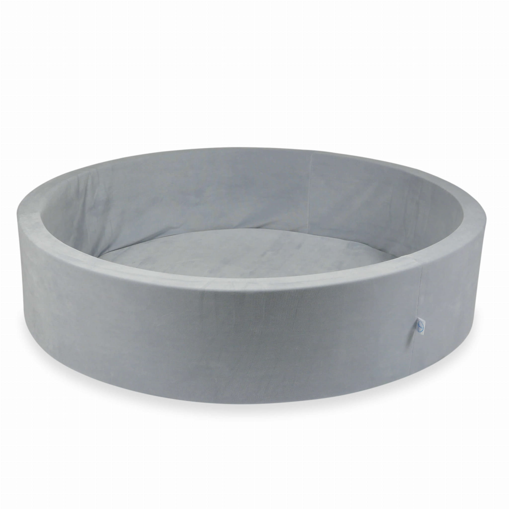 Ball Pit 130x30 Velvet Soft light gray without balls