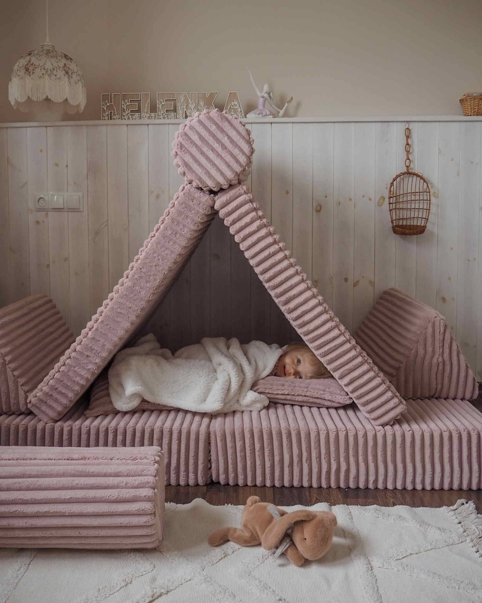 Montessori Play Sofa Deluxe in waffle