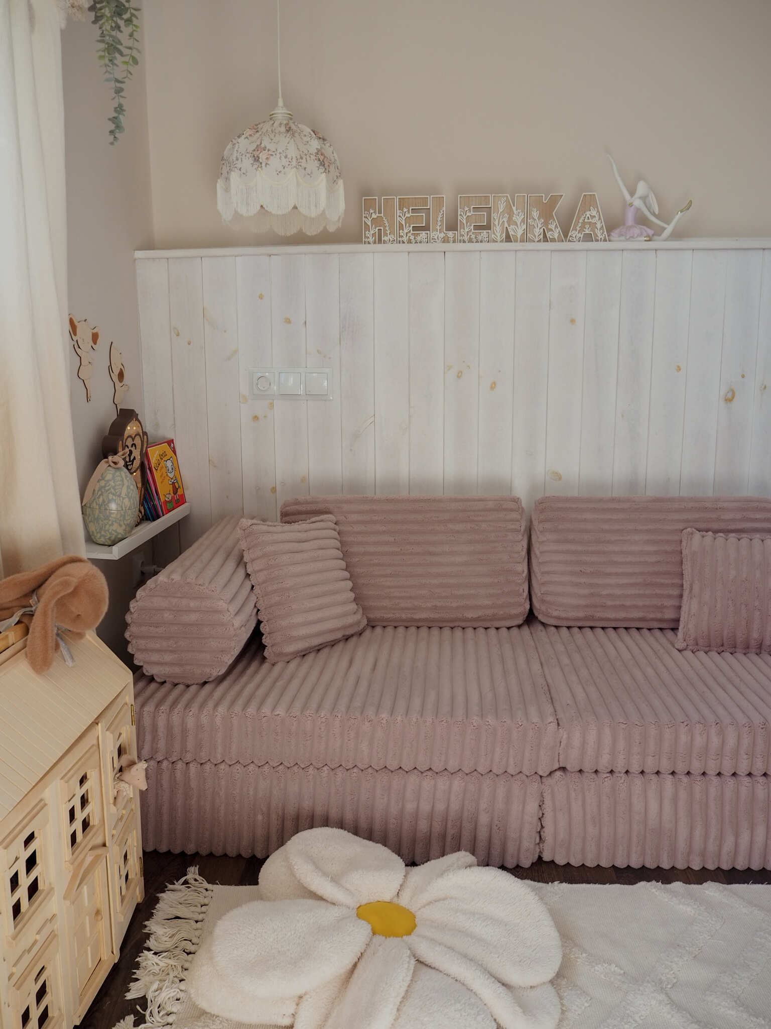 Montessori Play Sofa Comfort in waffle