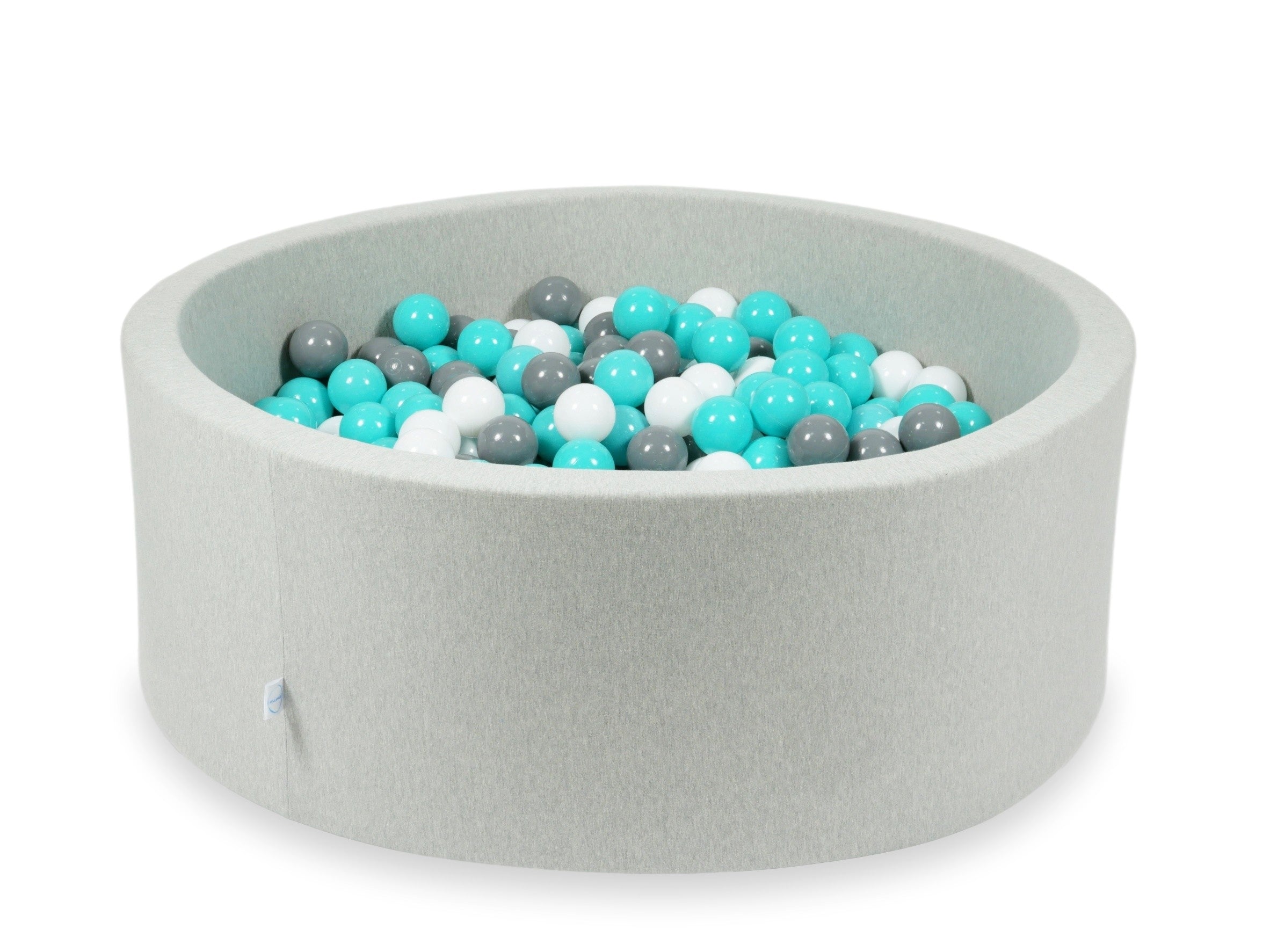 Light gray ball pit 110x40 cm with 500 balls