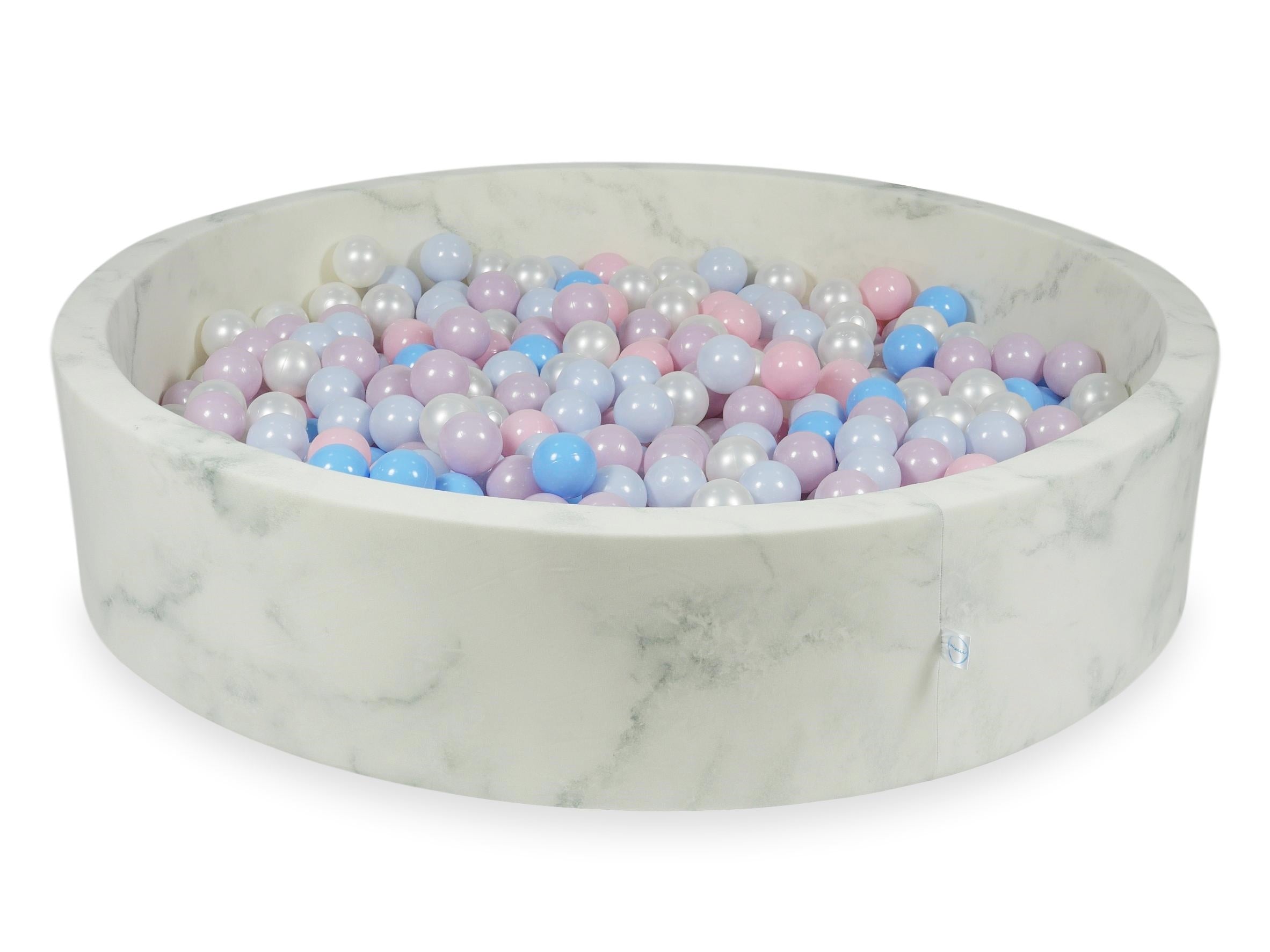 Piscina con palline in velluto Marble 130x30 cm con 600 palline