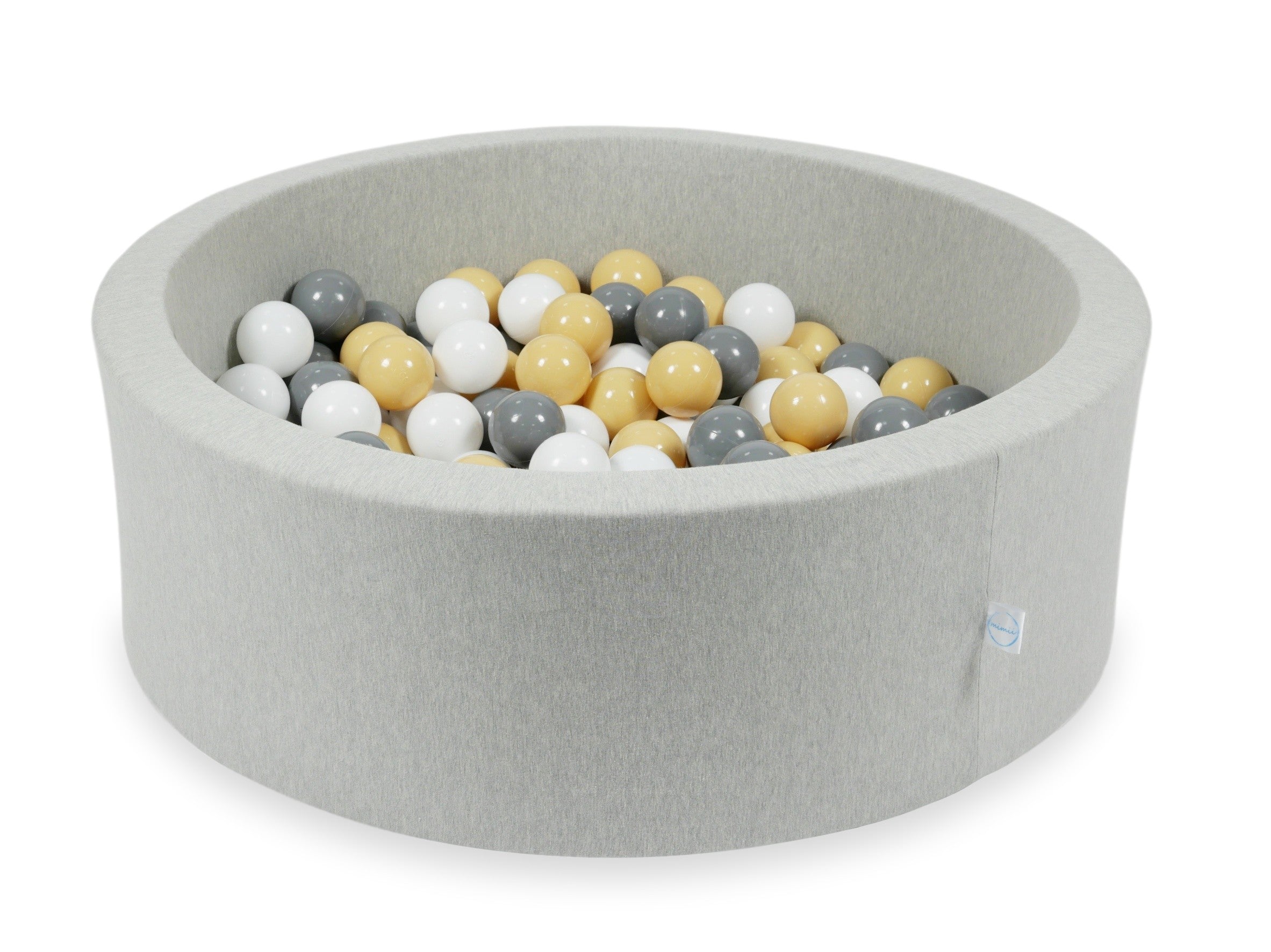 Ball pool in light gray 90x30 cm with 200 balls