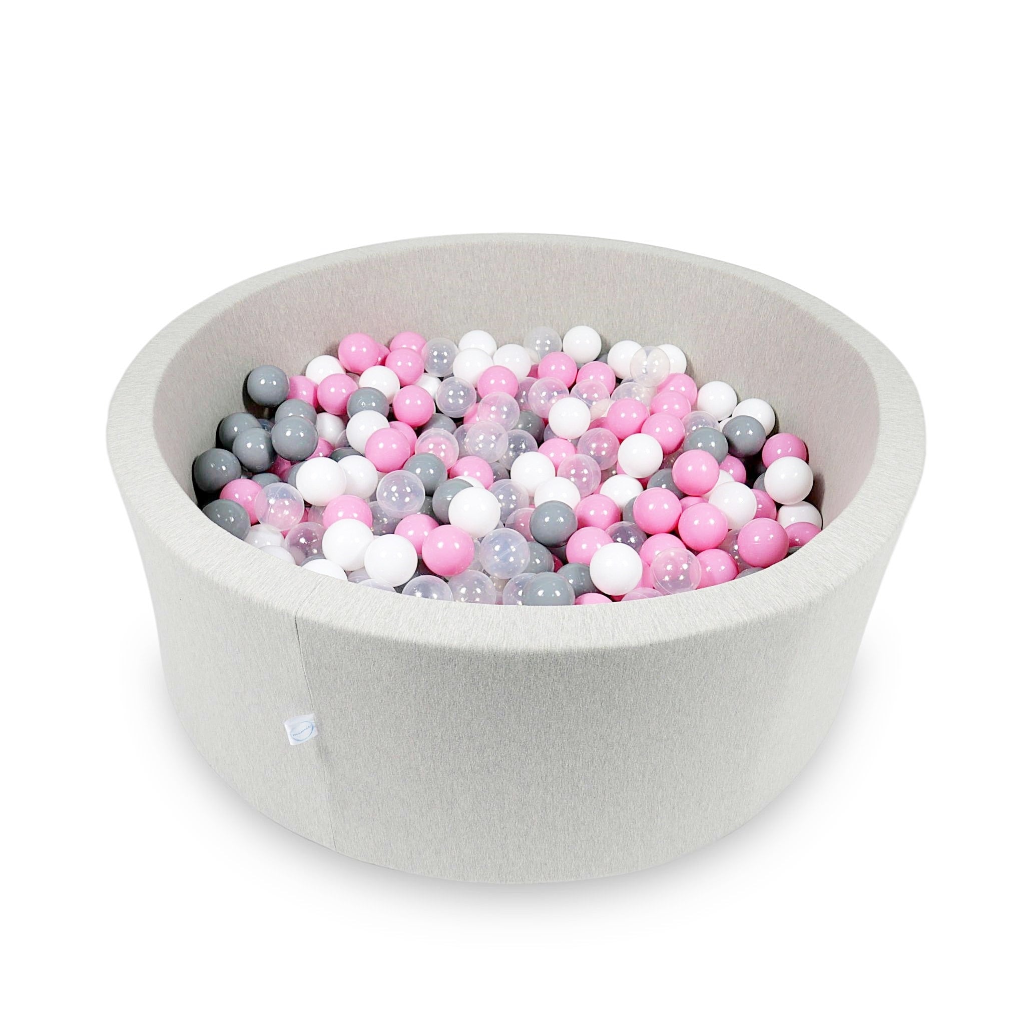 Light gray ball pit 110x40 cm with 500 balls