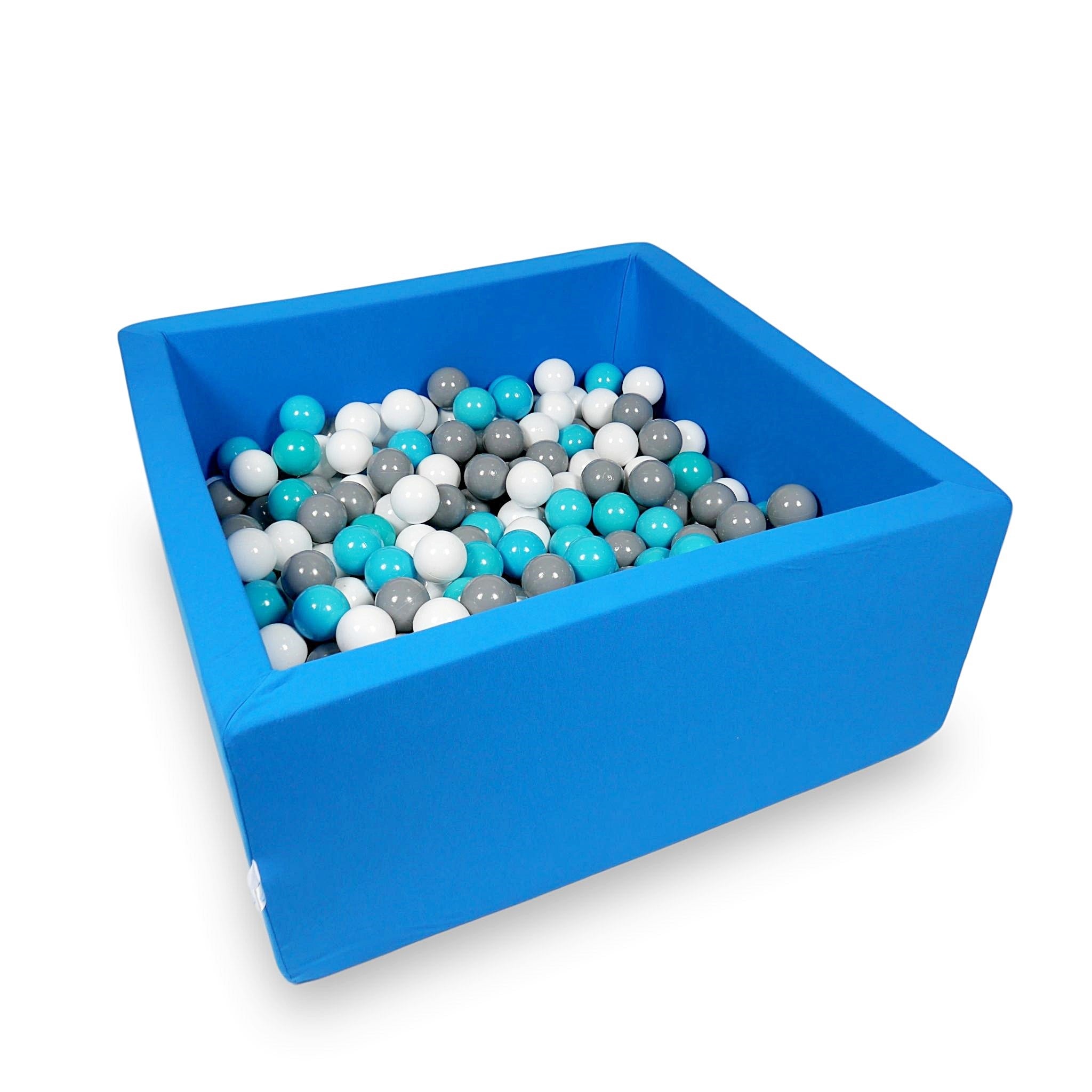 Square ball pit 90x90x40 cm in Blue, 400 balls