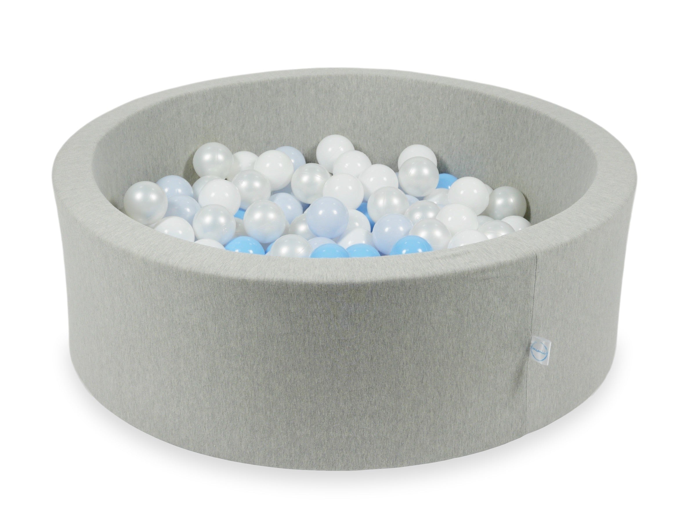 Ball pool in light gray 90x30 cm with 200 balls