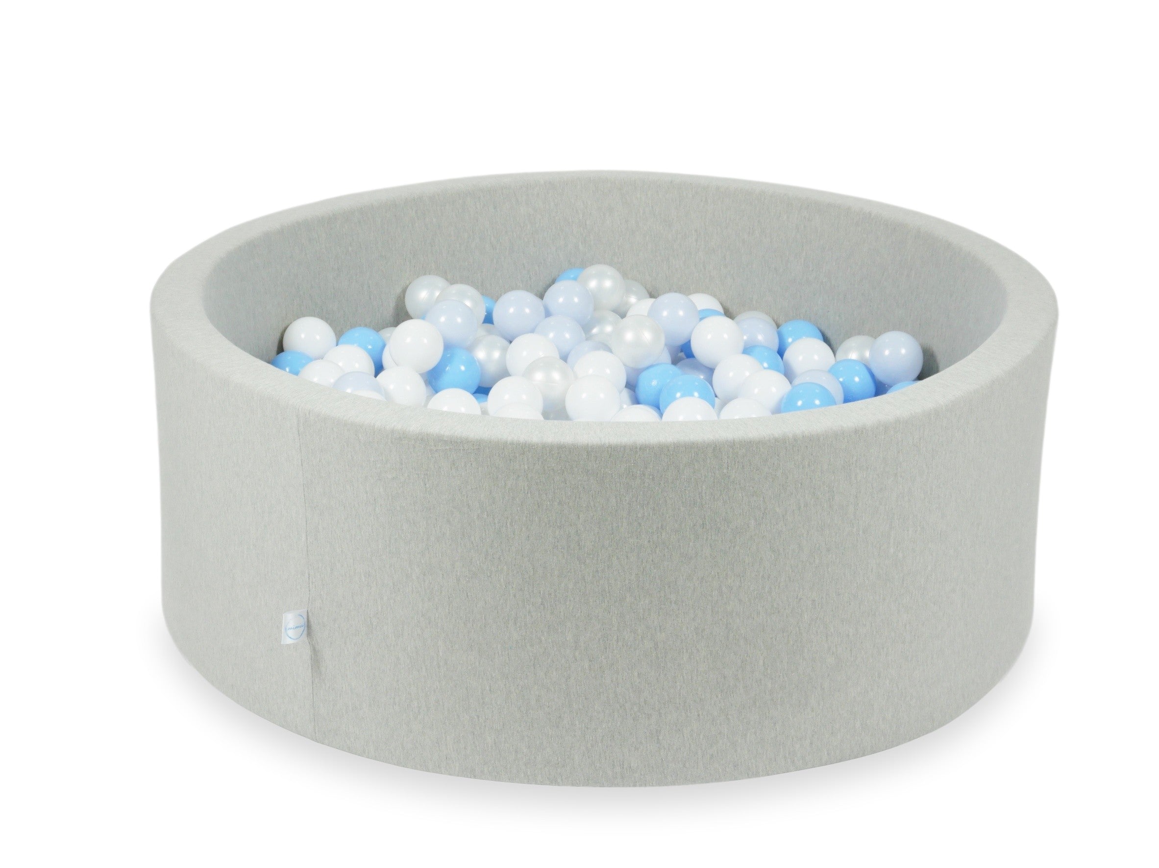 Light gray ball pit 110x40 cm with 500 balls