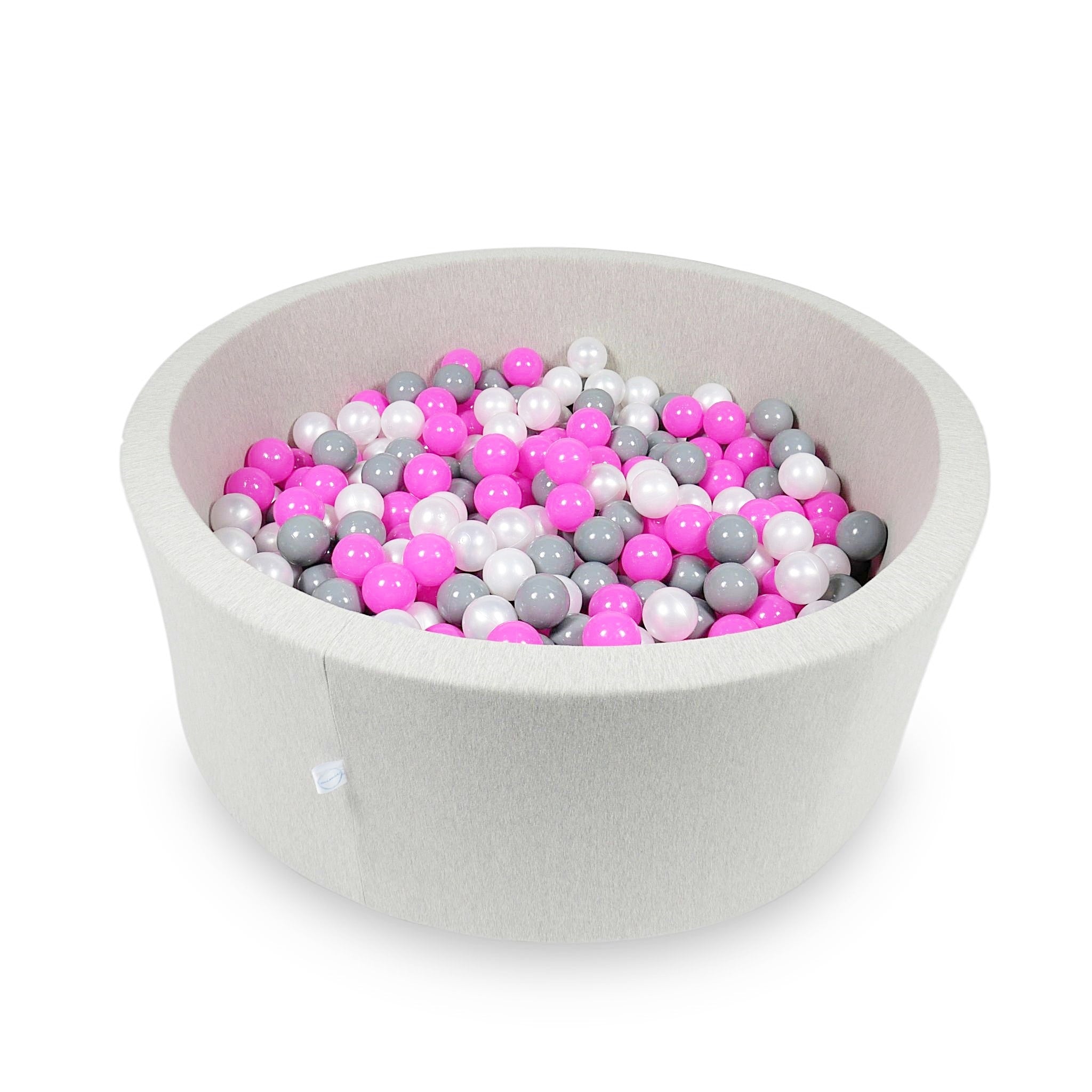 Light gray ball pit 110x40 cm with 500 balls
