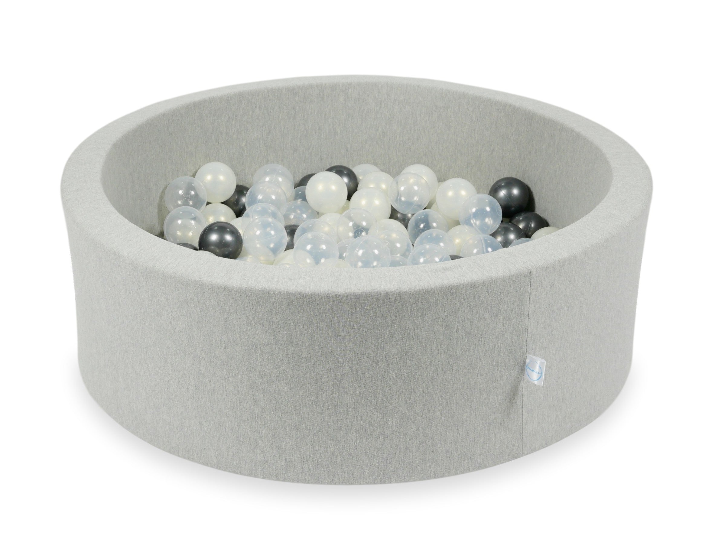 Ball pool in light gray 90x30 cm with 200 balls