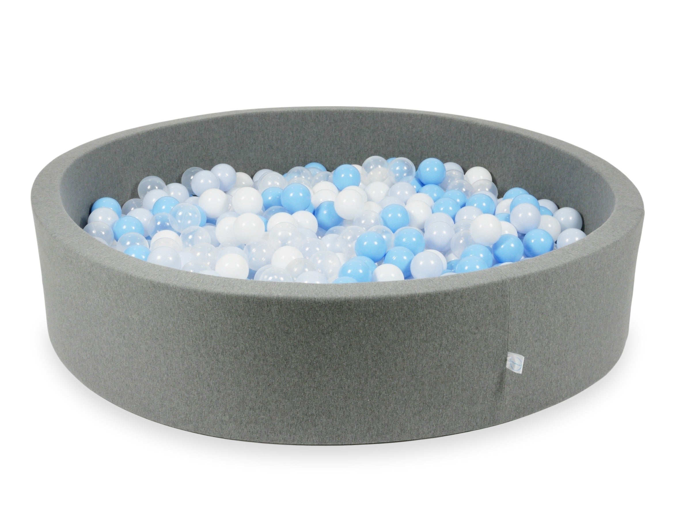 Gray ball pit 130x30 cm with 600 balls