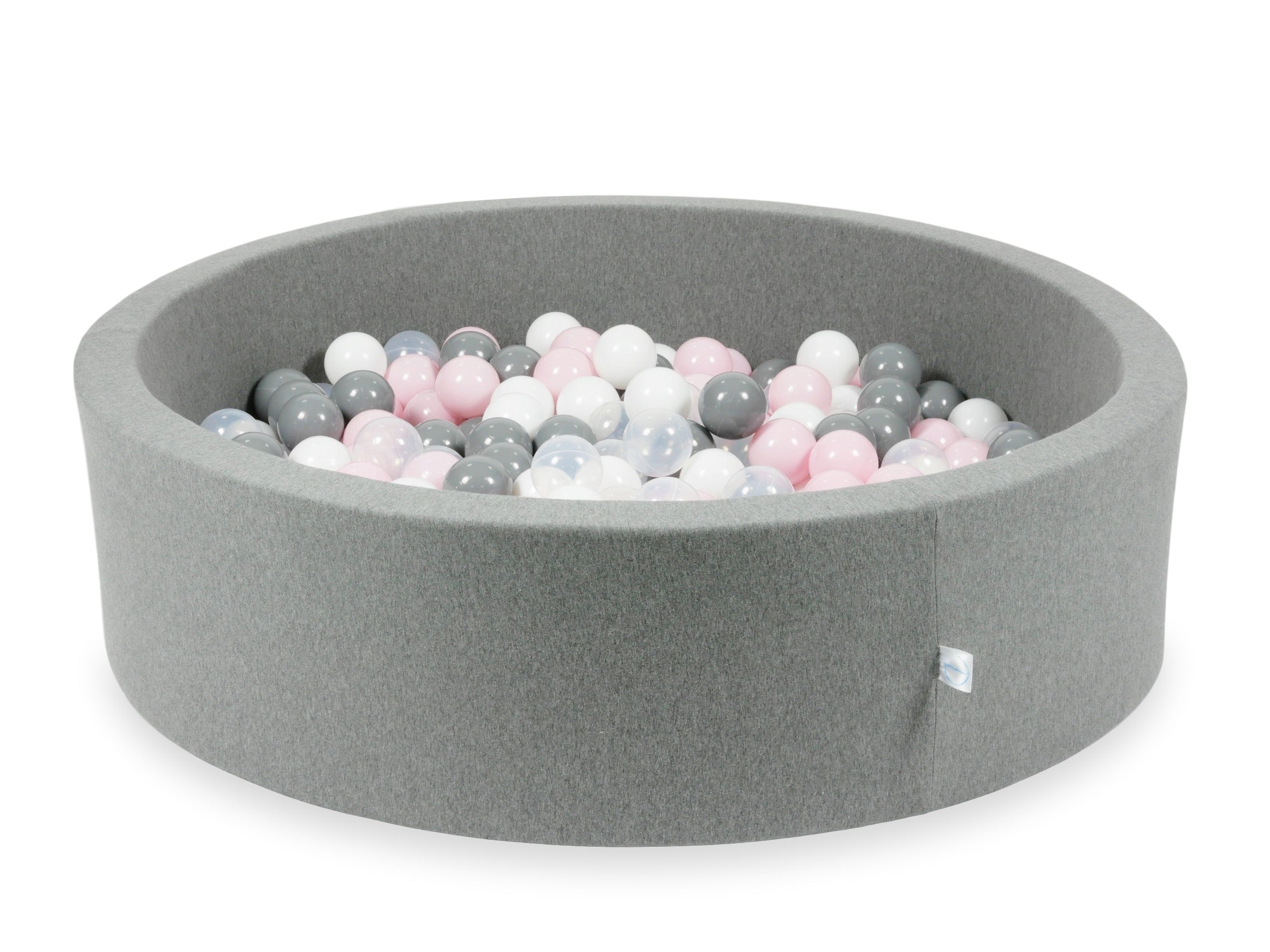 Piscine à balles en gris  110x30 cm avec 400 balles