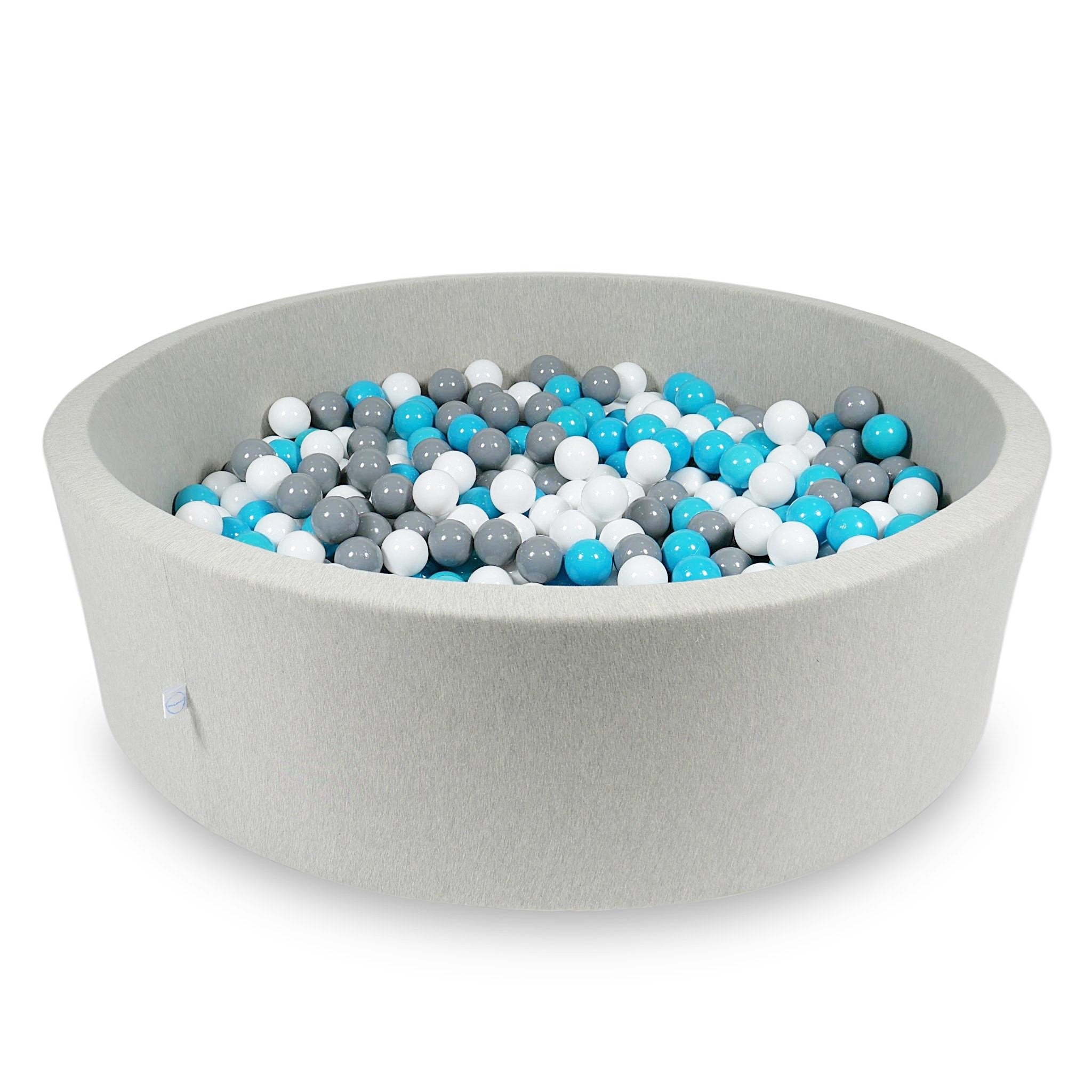 Light gray ball pit 130x40 cm with 700 balls