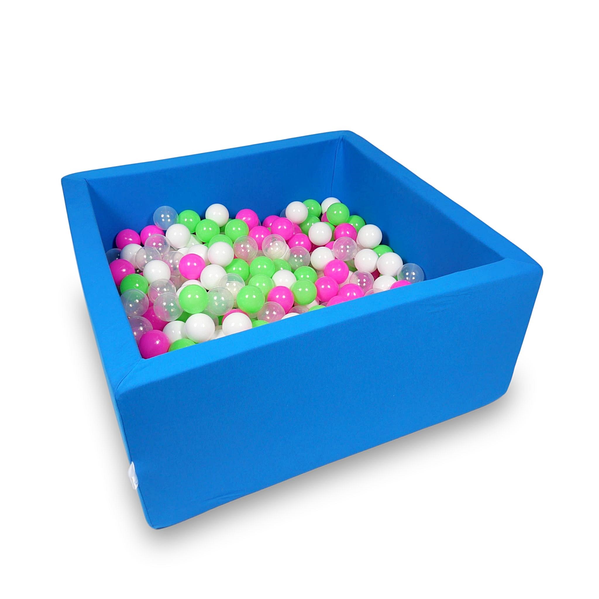 Square ball pit 90x90x40 cm in Blue, 400 balls